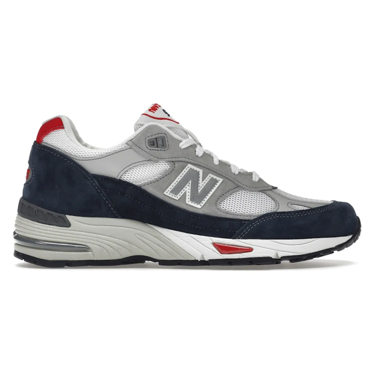 New Balance 991 Grey Navy Red