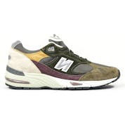 New Balance 991 Olive Burgundy Brown Desaturated