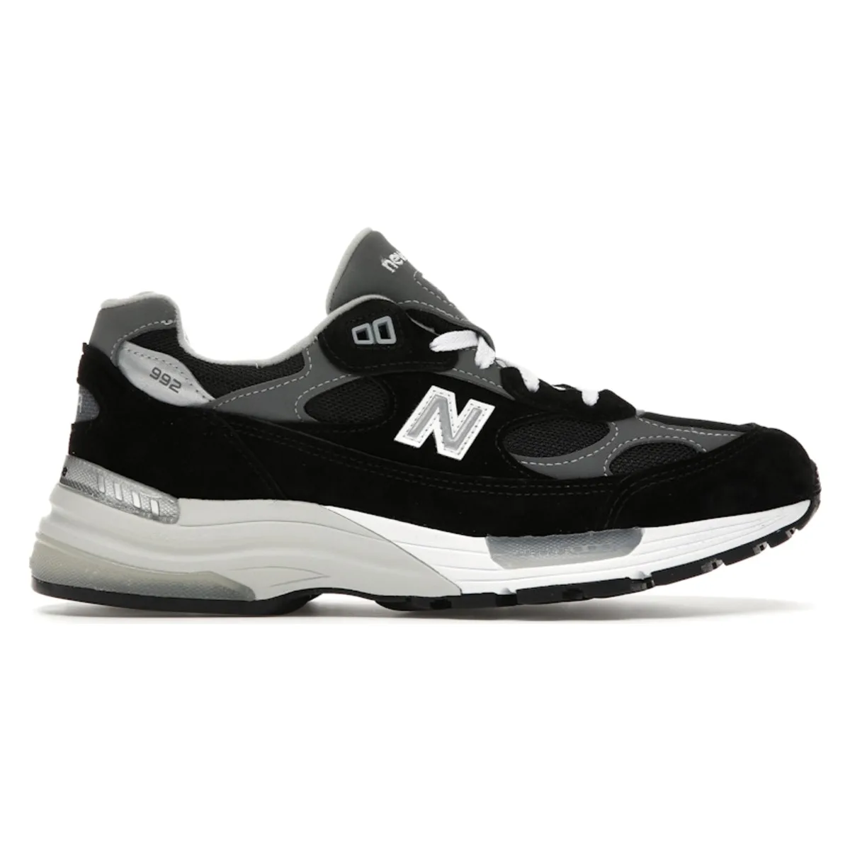 New Balance 992 Black Grey Suede