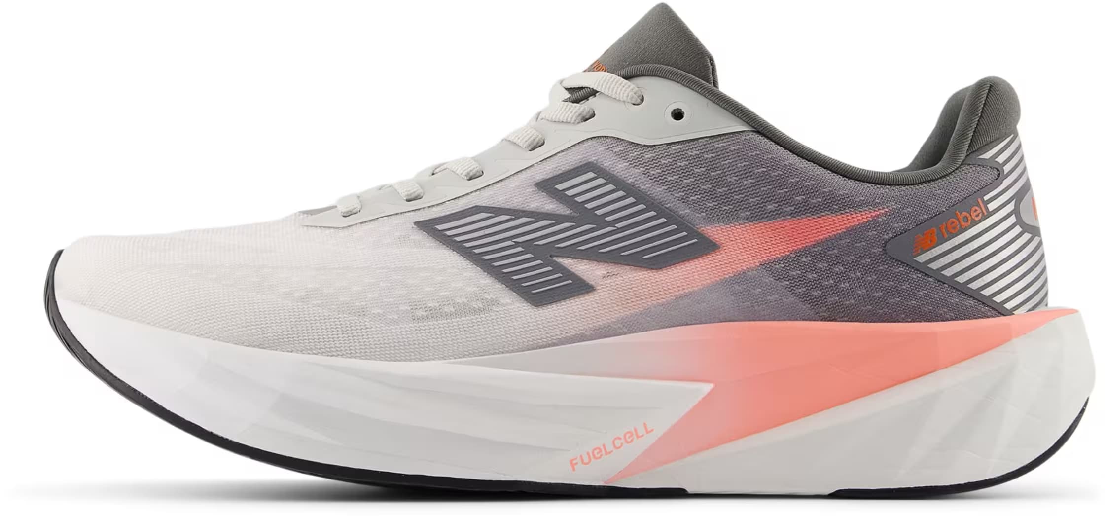 New Balance TCS NYC Marathon FuelCell Rebel v5 Grapefruit Grey Matter Poppy