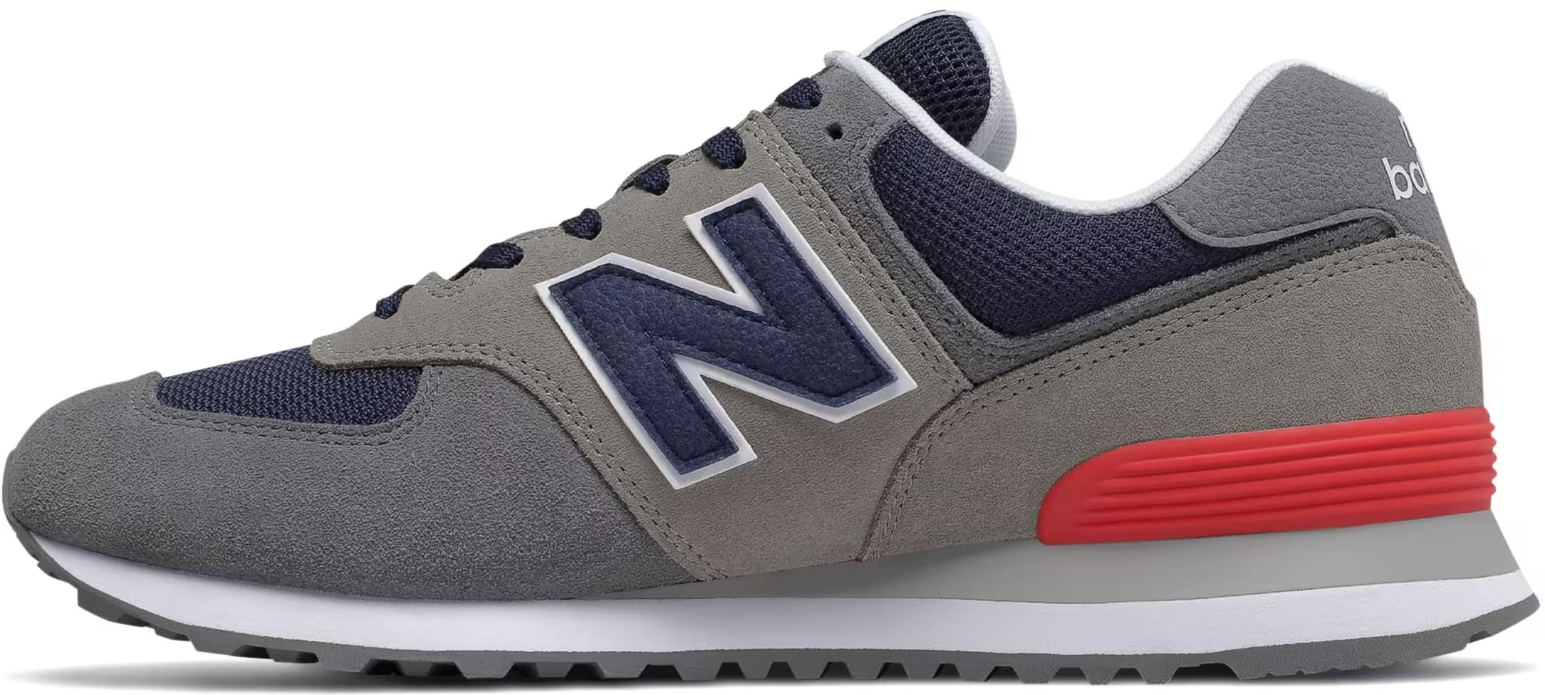 New Balance 574 Grey Navy Red