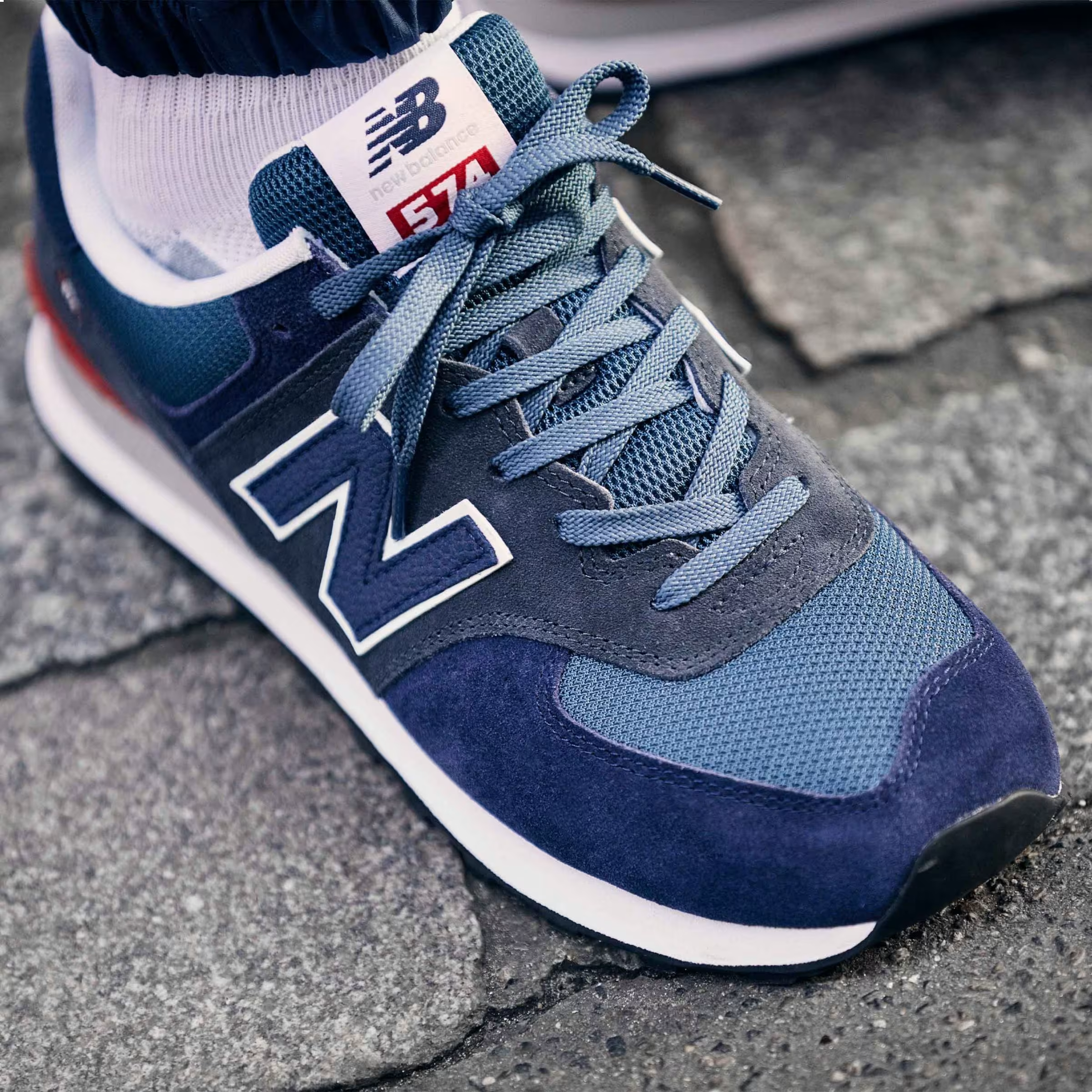 New Balance 574 Navy Black