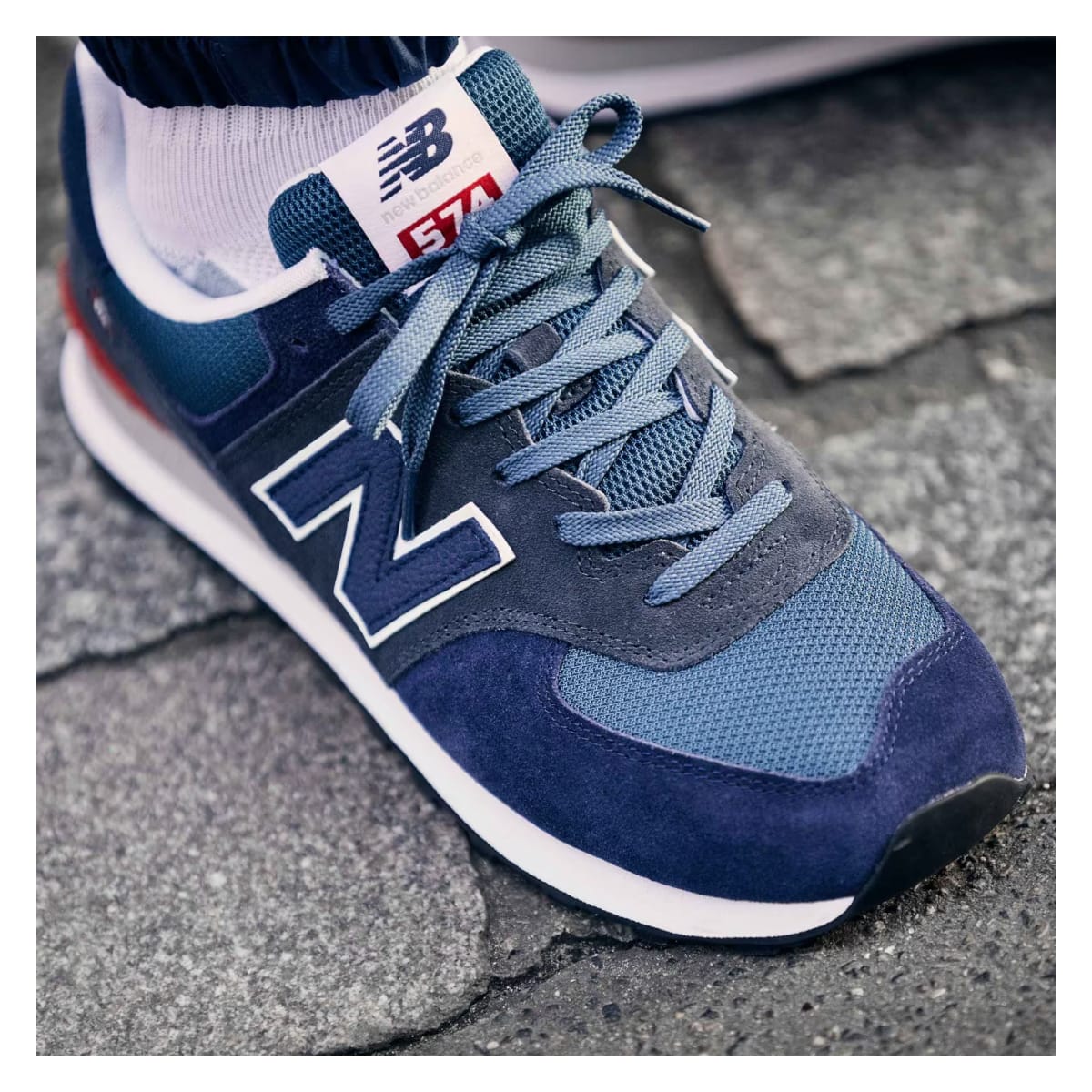 New Balance 574 Navy Black