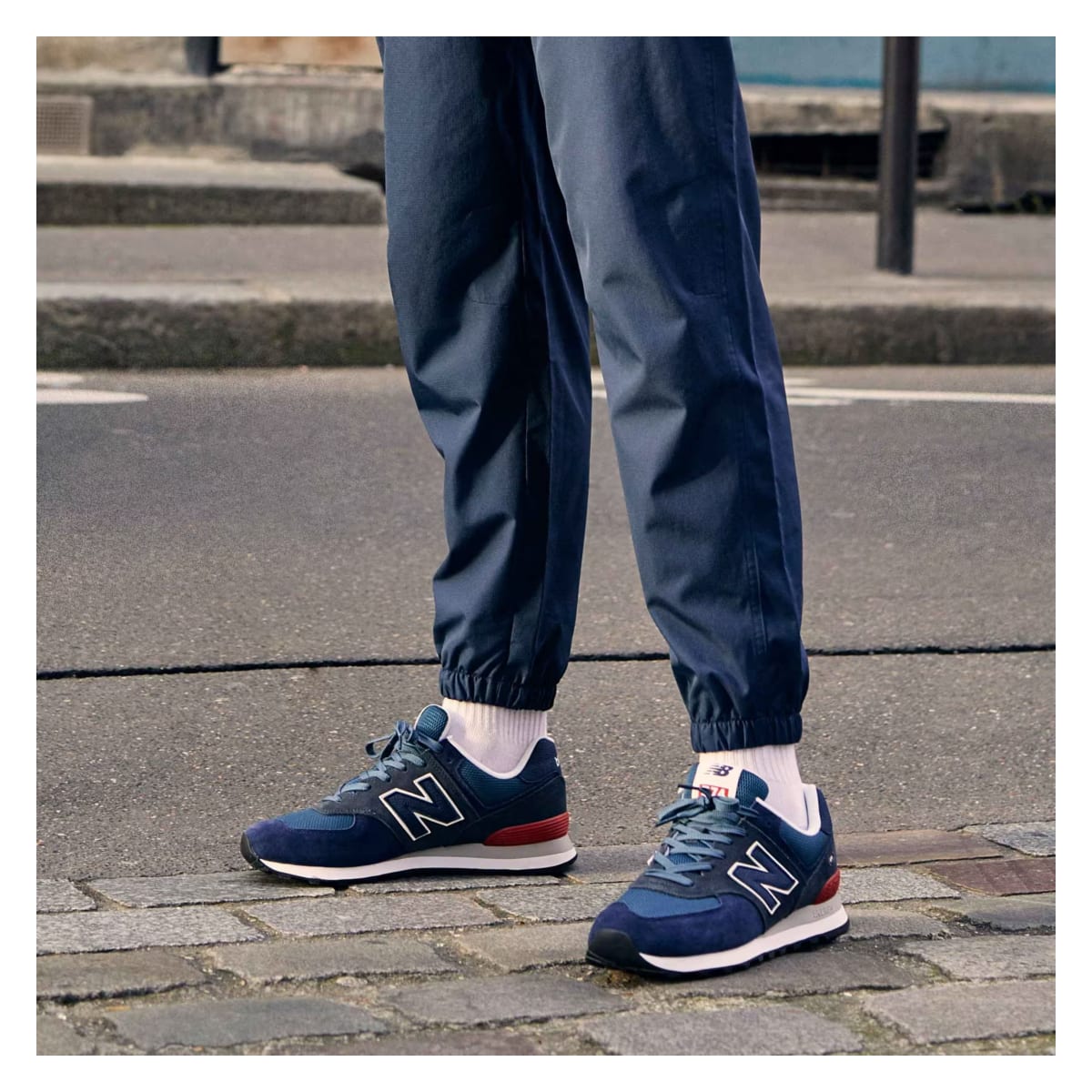 New Balance 574 Navy Black