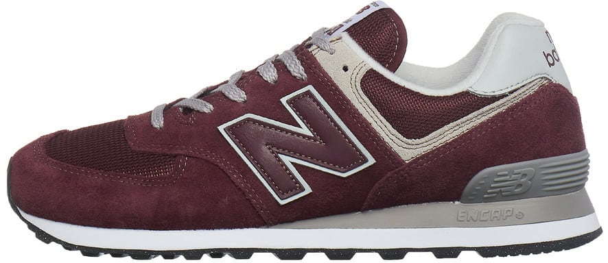 New Balance 574 Burgundy White