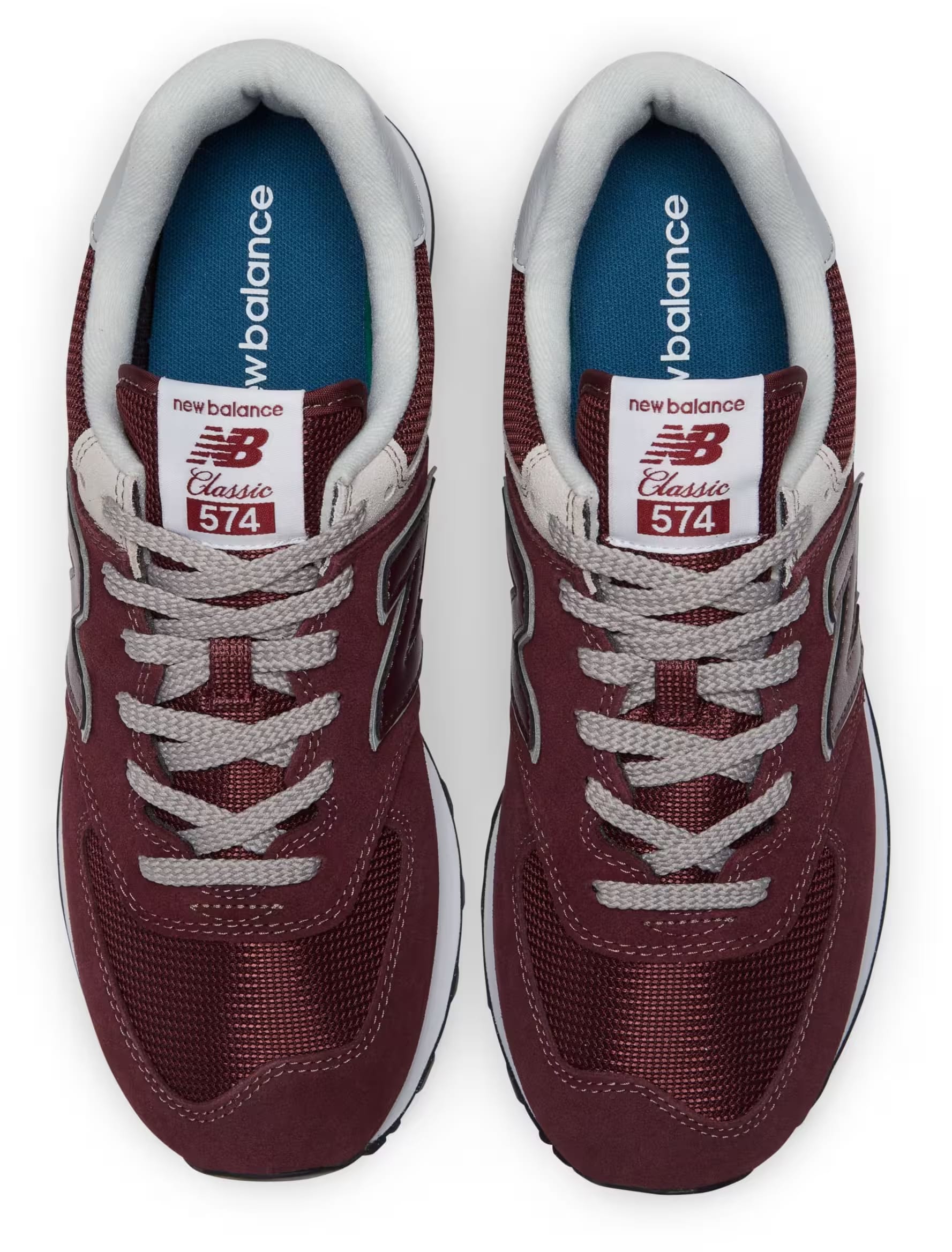 New Balance 574 Burgundy White