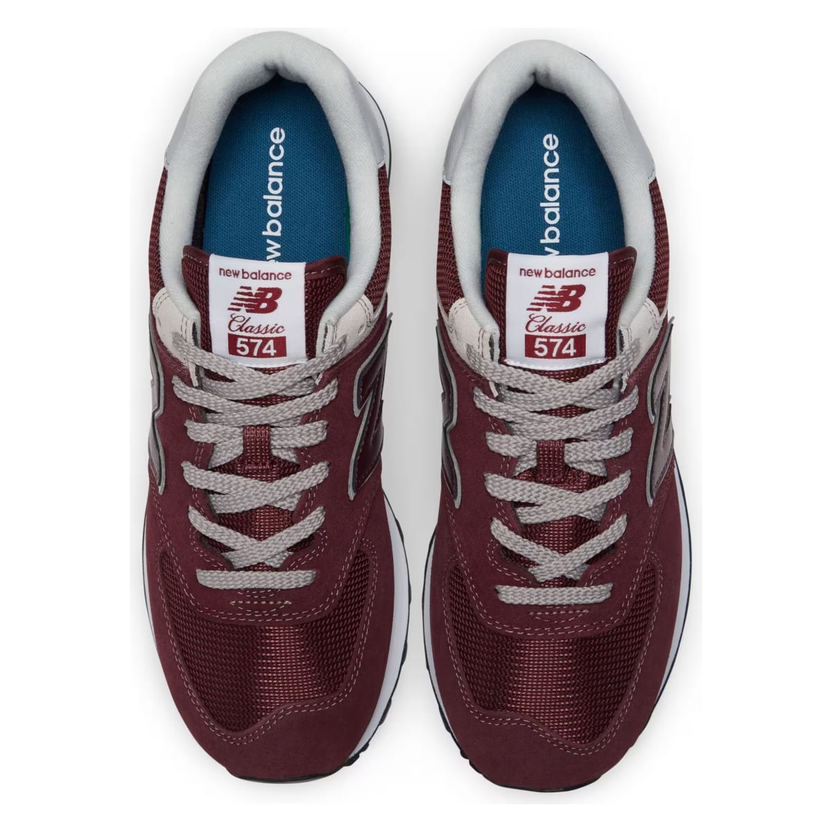 New Balance 574 Burgundy White