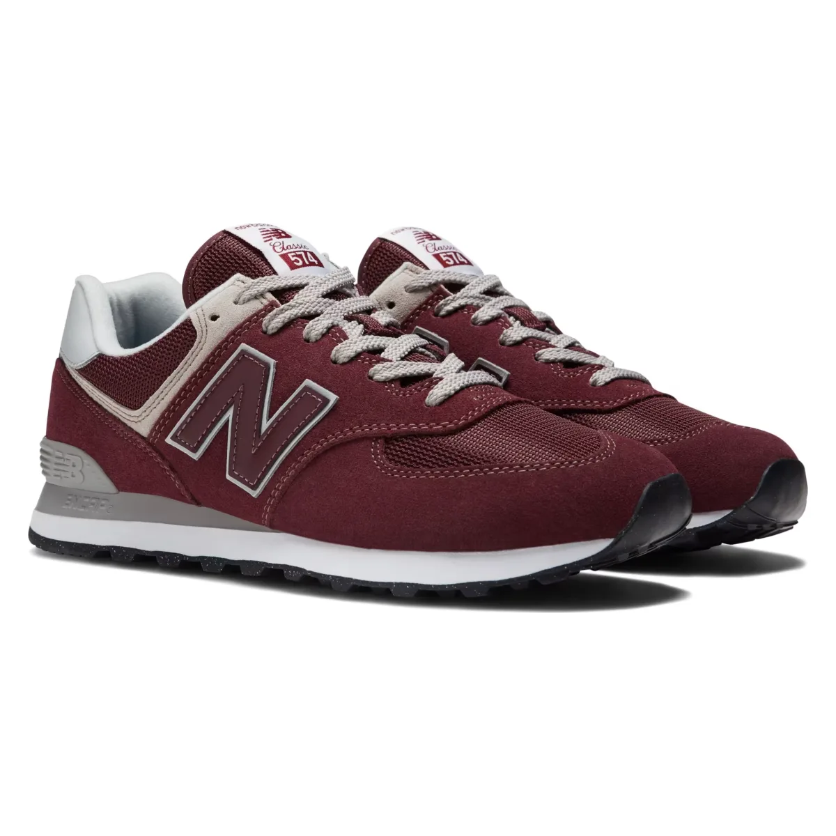 New Balance 574 Burgundy White