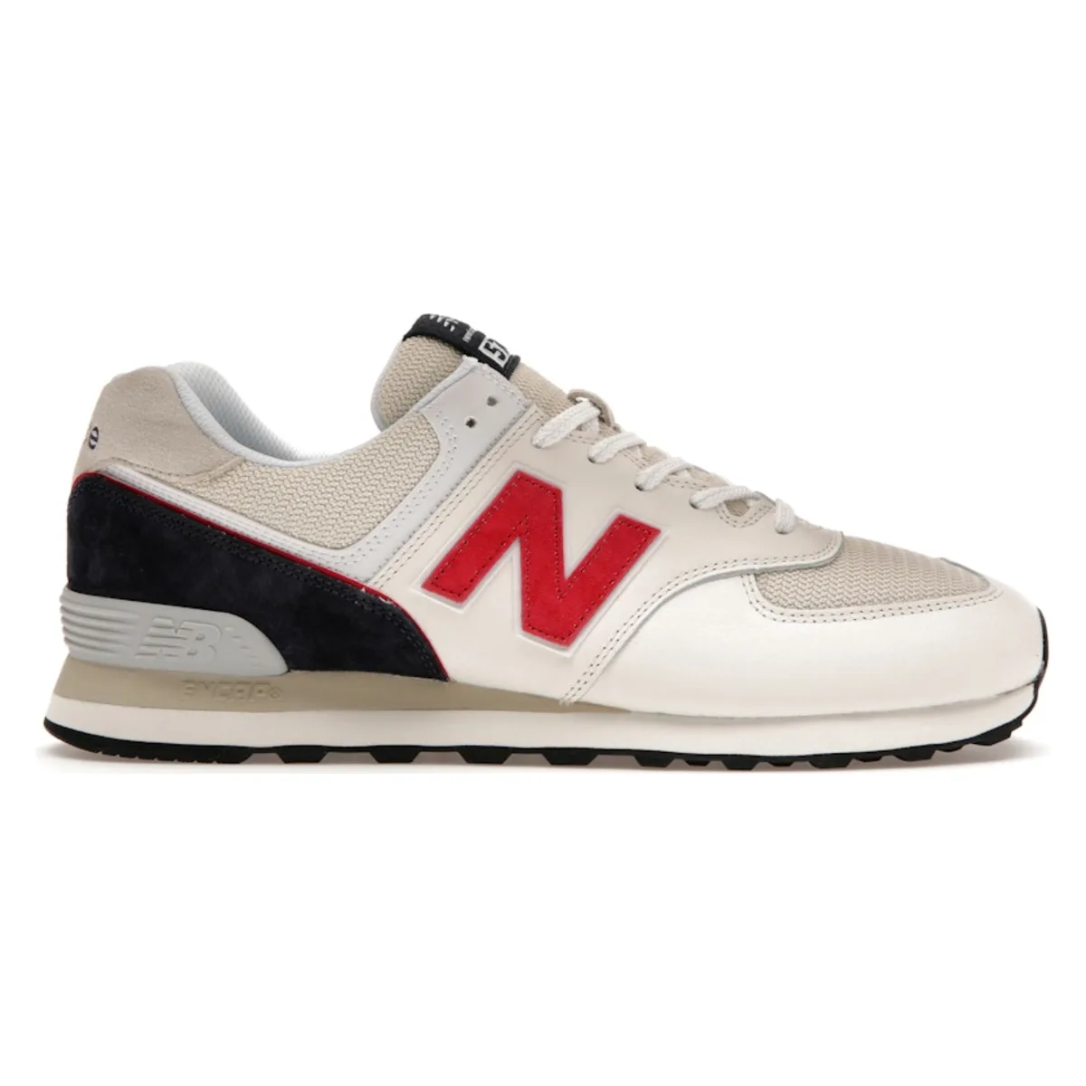 New Balance 574 White Red Navy