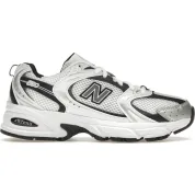 New Balance 530 White Silver Metallic Black