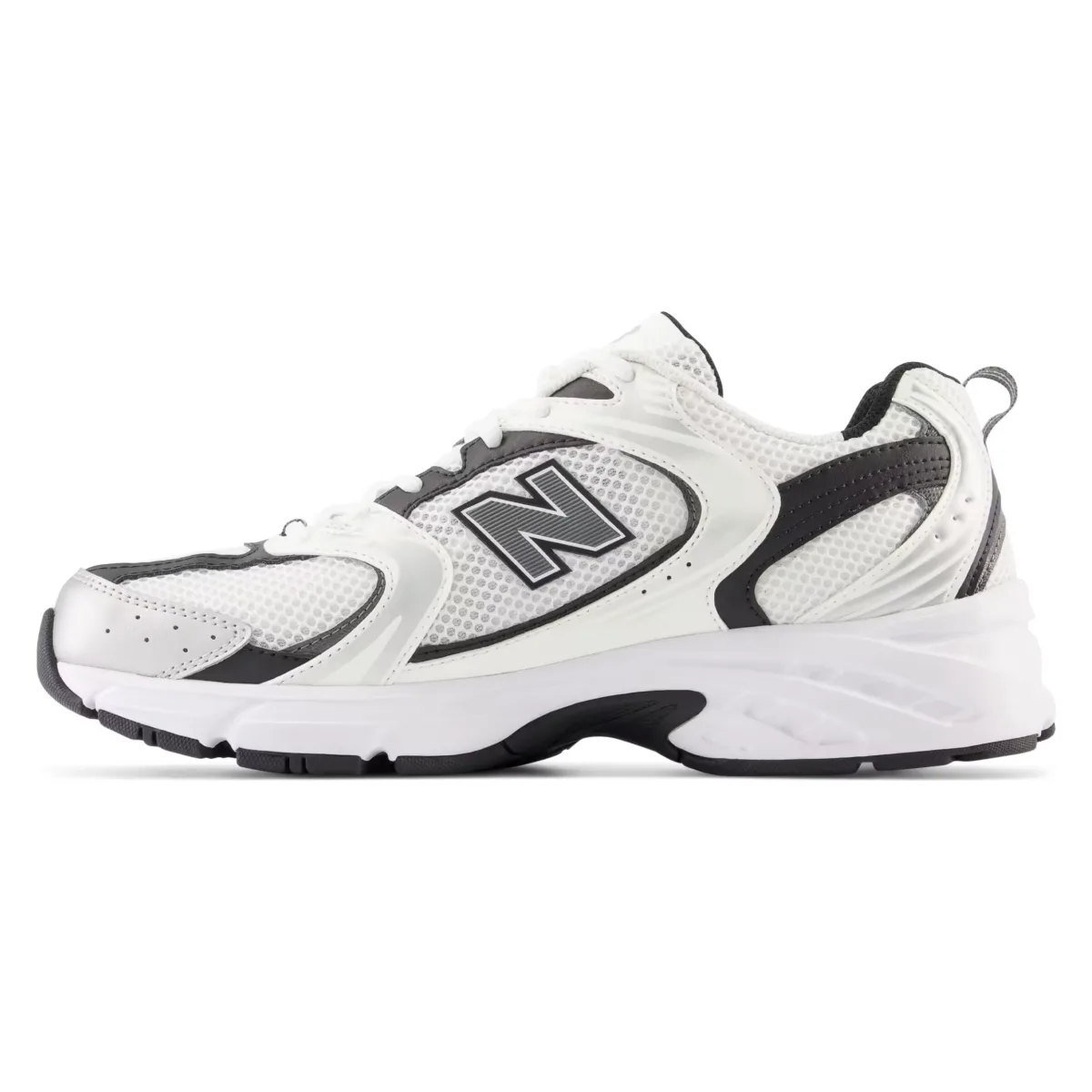 New Balance 530 White Silver Metallic Black