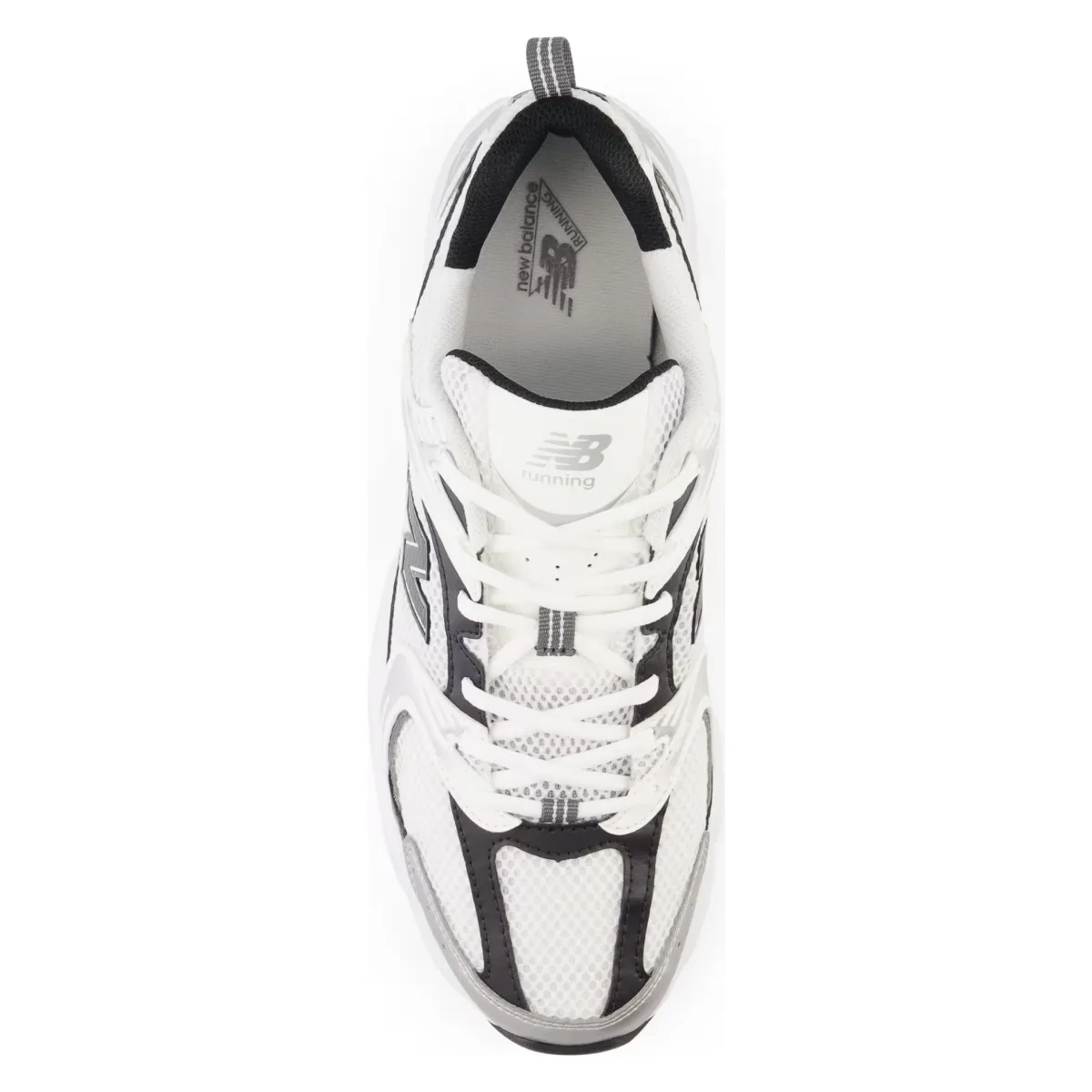 New Balance 530 White Silver Metallic Black