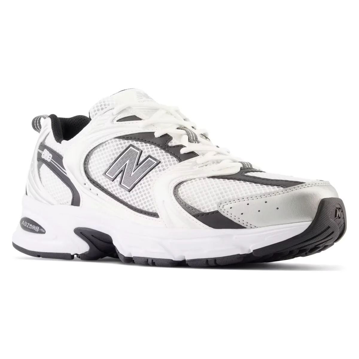 New Balance 530 White Silver Metallic Black
