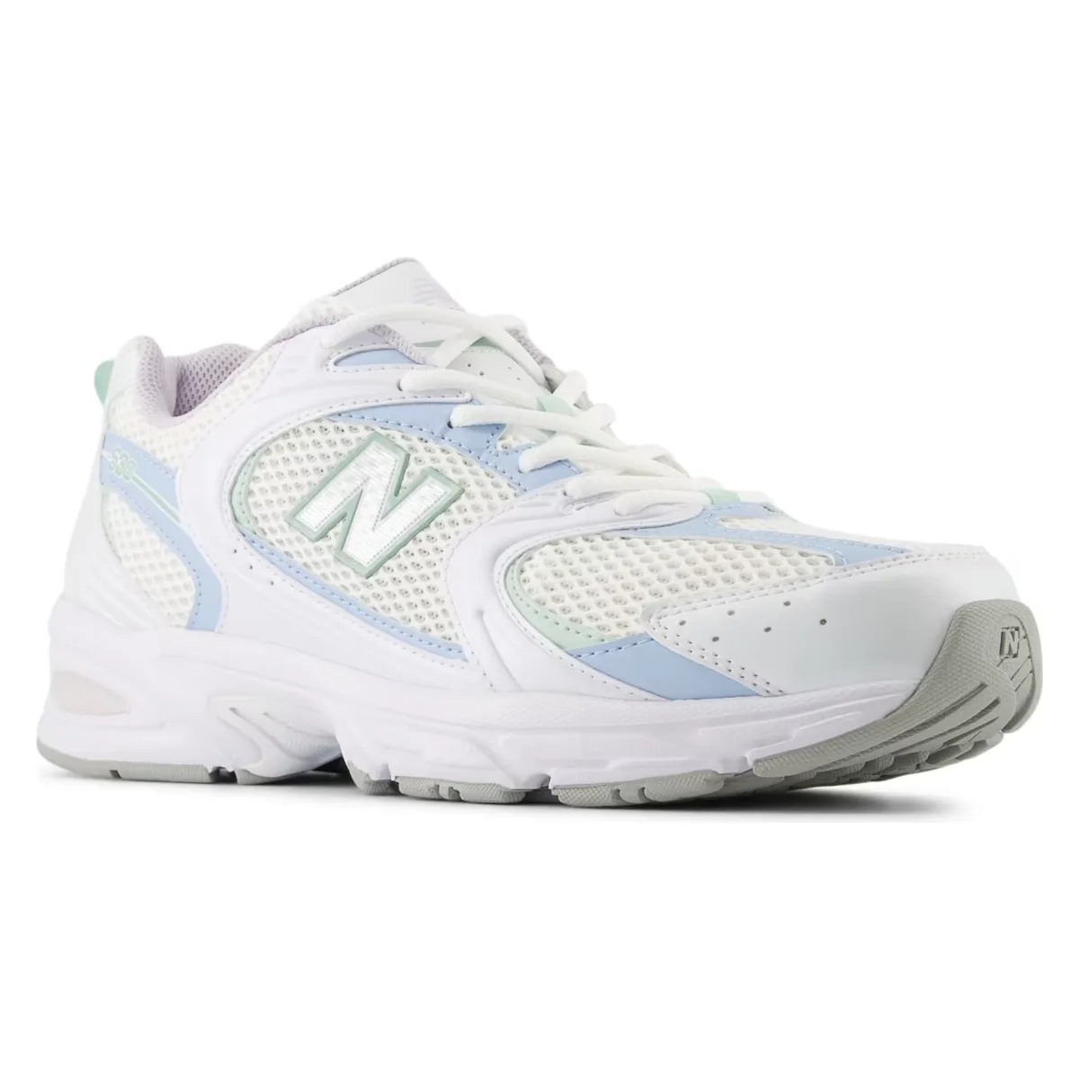 New Balance 530 White Light Chrome Blue Clay Ash