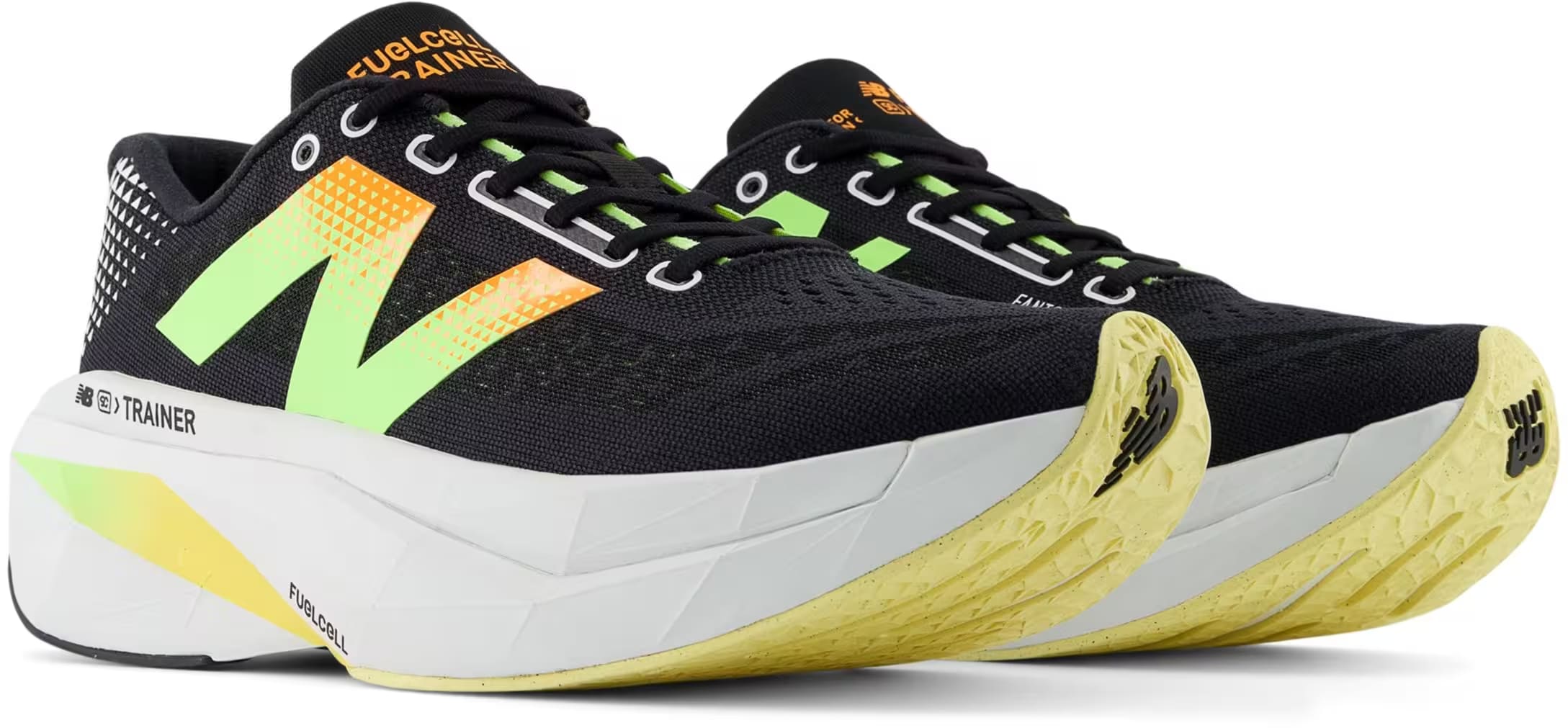 New Balance FuelCell SuperComp Trainer v3 Black Bleached Lime Glo