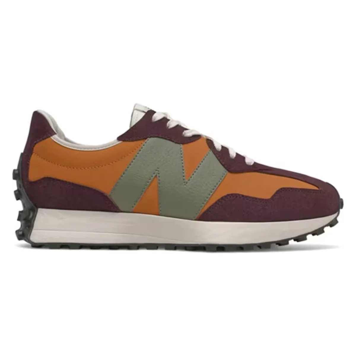 New Balance 327 Madras Orange Burgundy