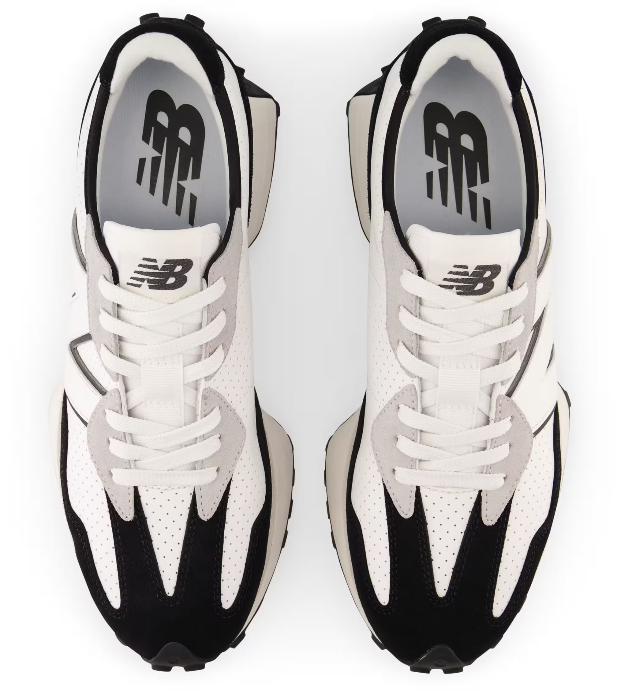 New Balance 327 White Black Grey