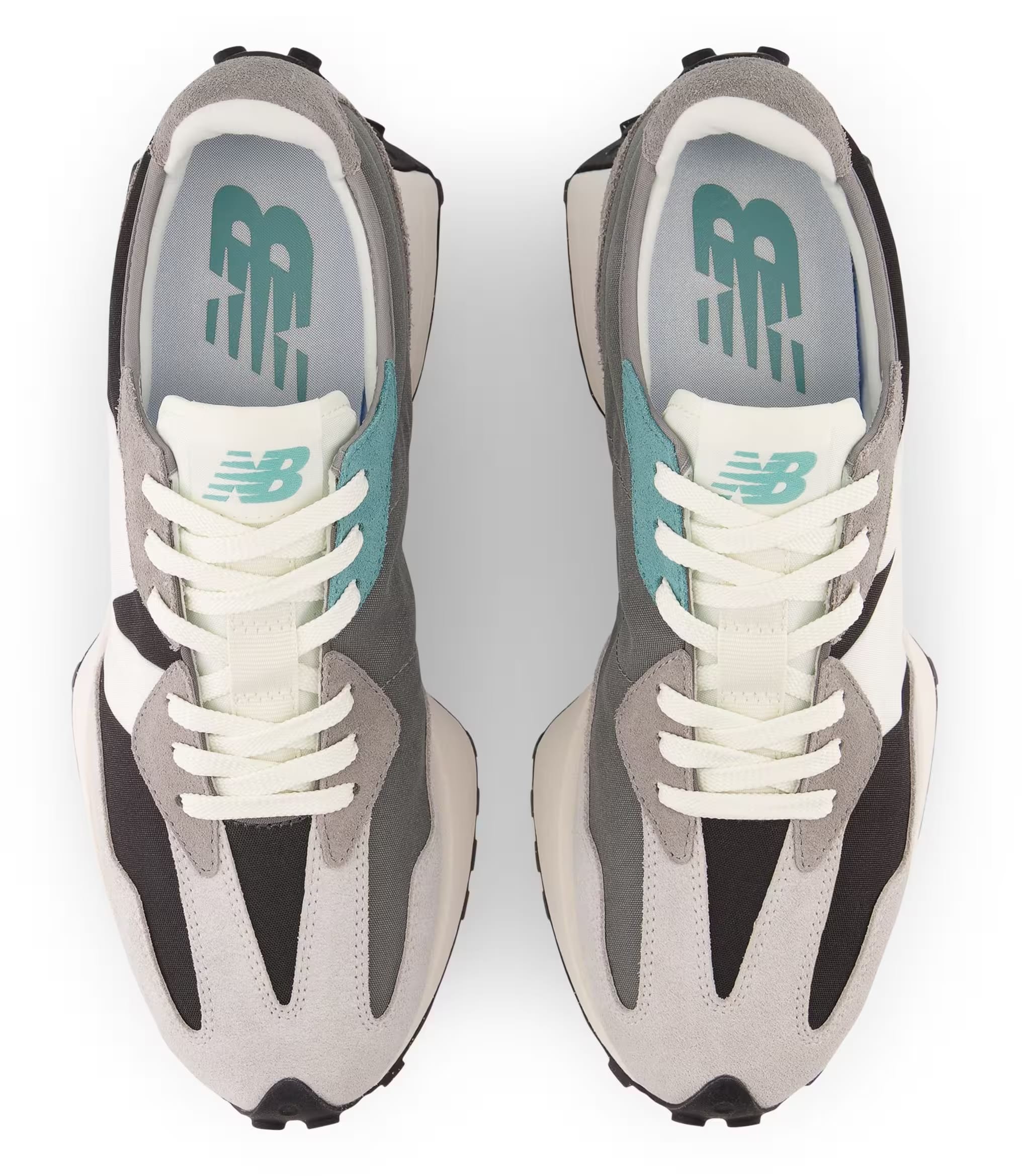 New Balance 327 Black White Light Grey