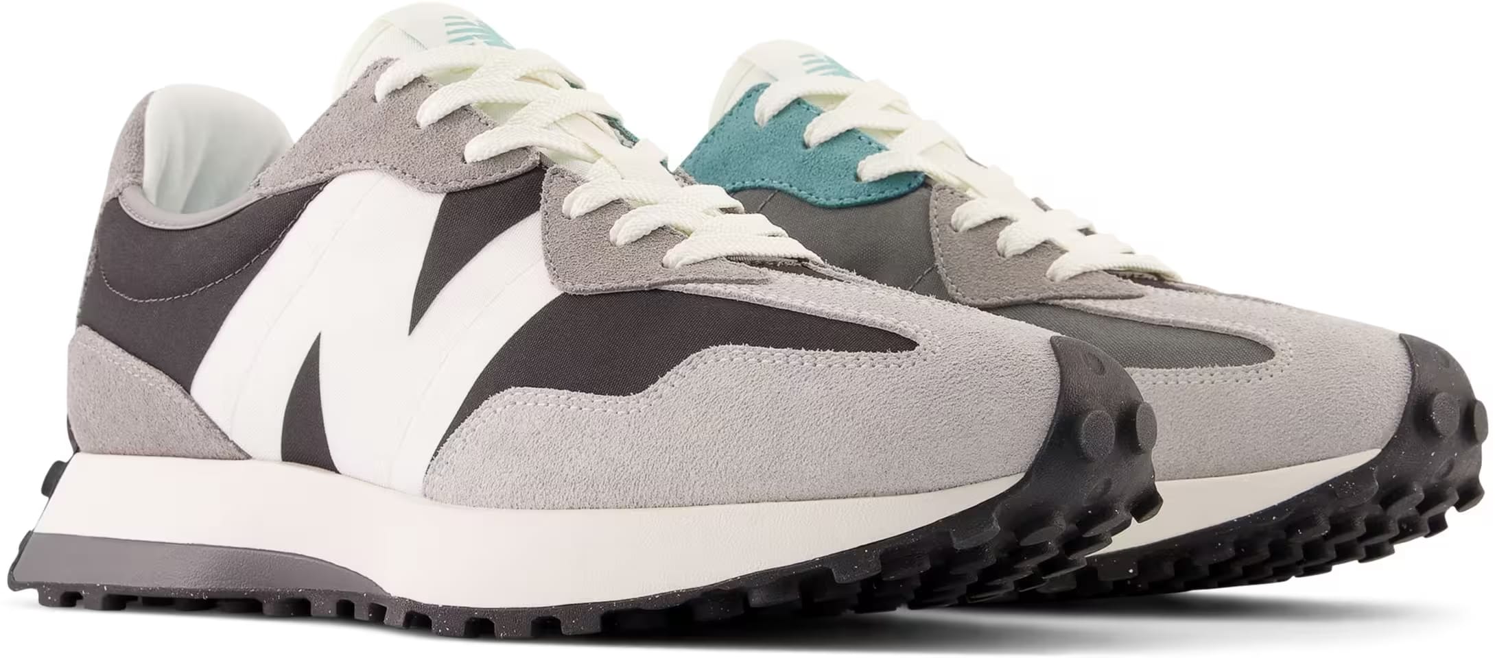 New Balance 327 Black White Light Grey