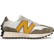 New Balance 327 White Yellow Olive