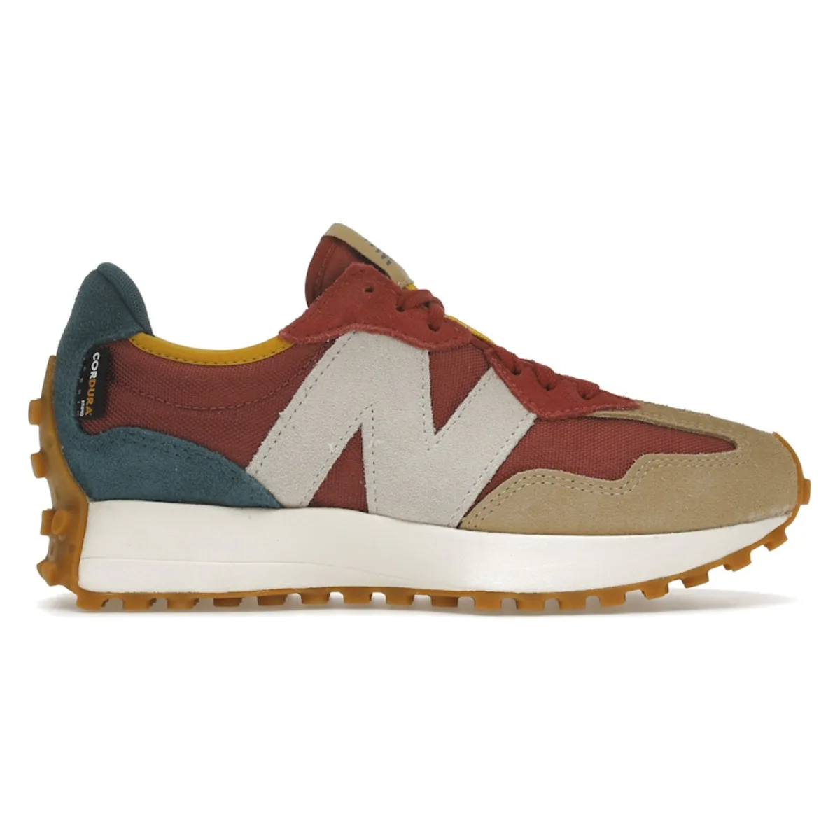 New Balance 327 Bordeaux Tan Teal