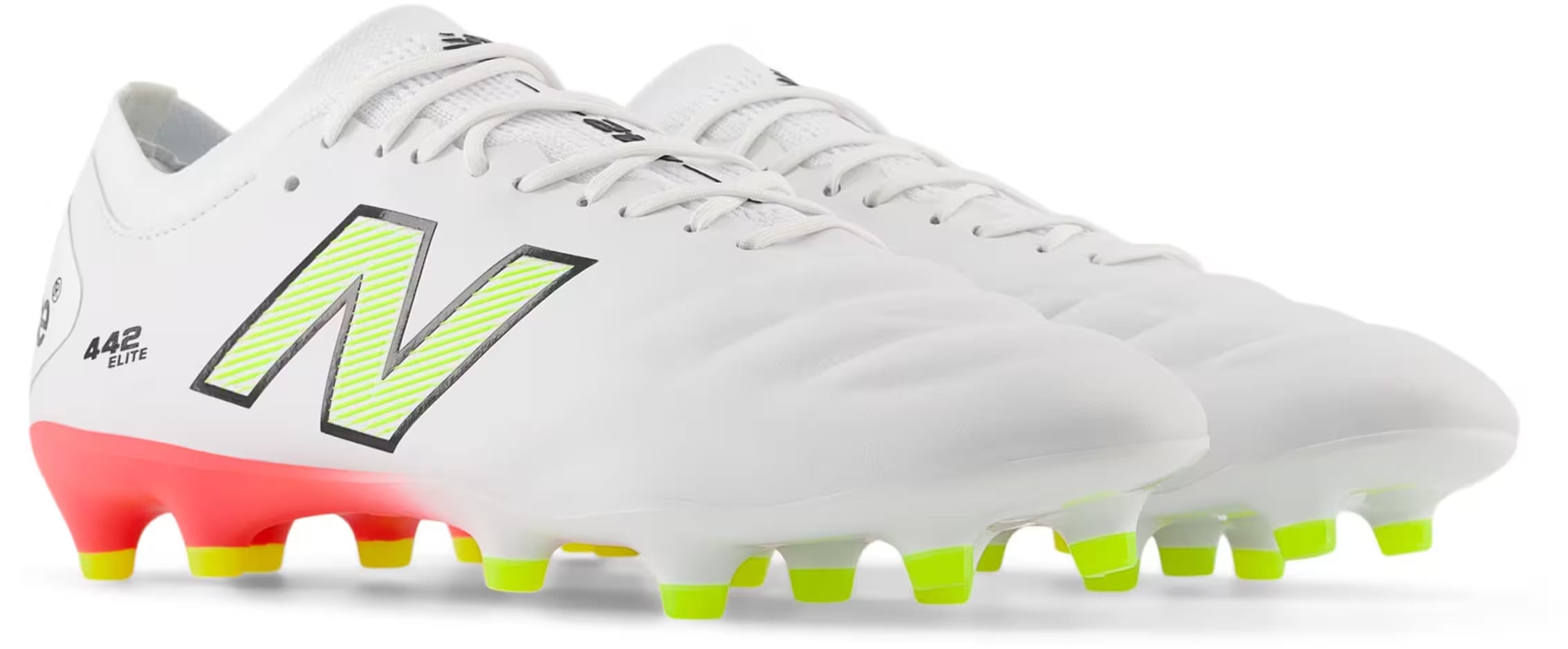 New Balance 442 Elite FG v2 White Energy Red Hi-Lite