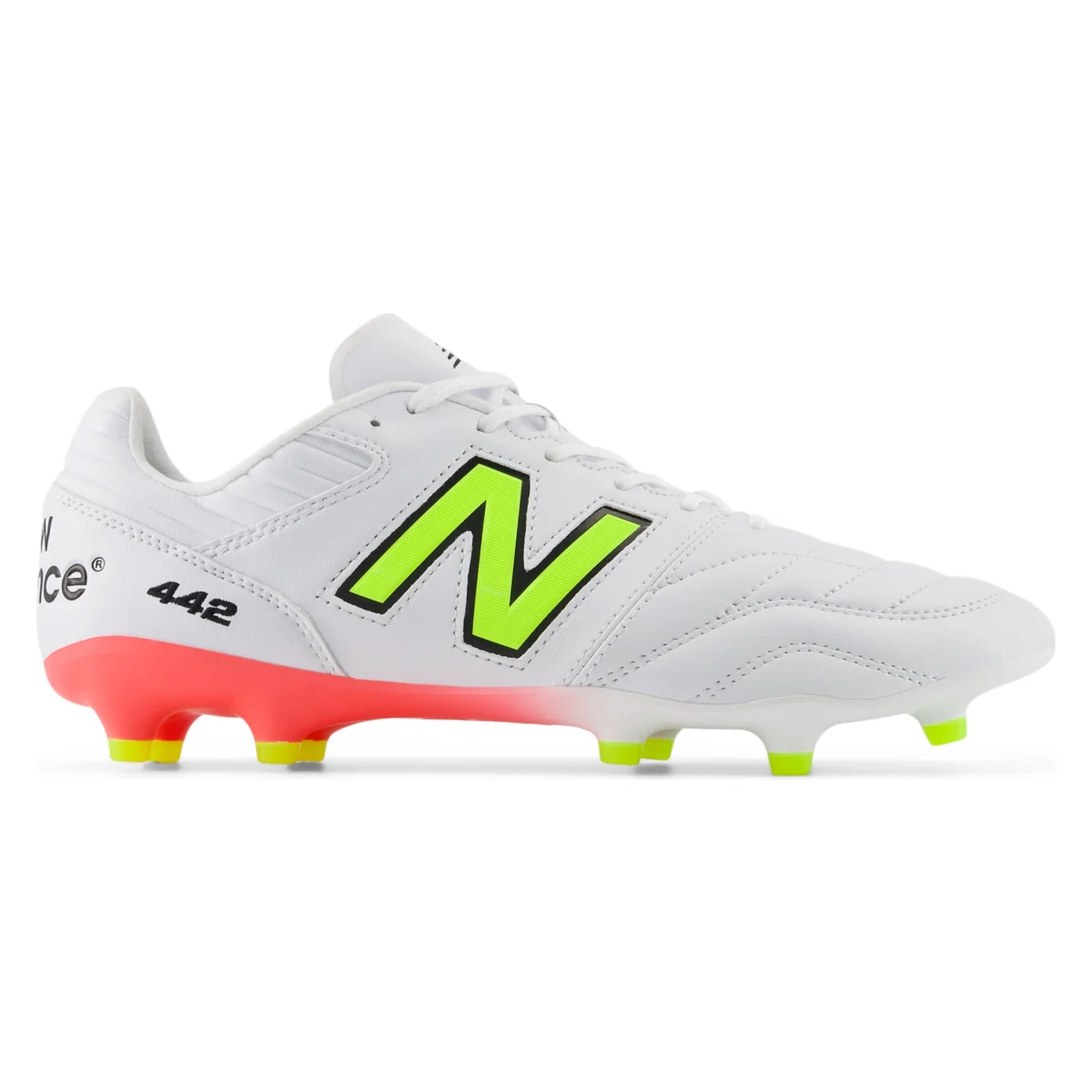 New Balance 442 Pro FG v2 White Energy Red Hi-Lite