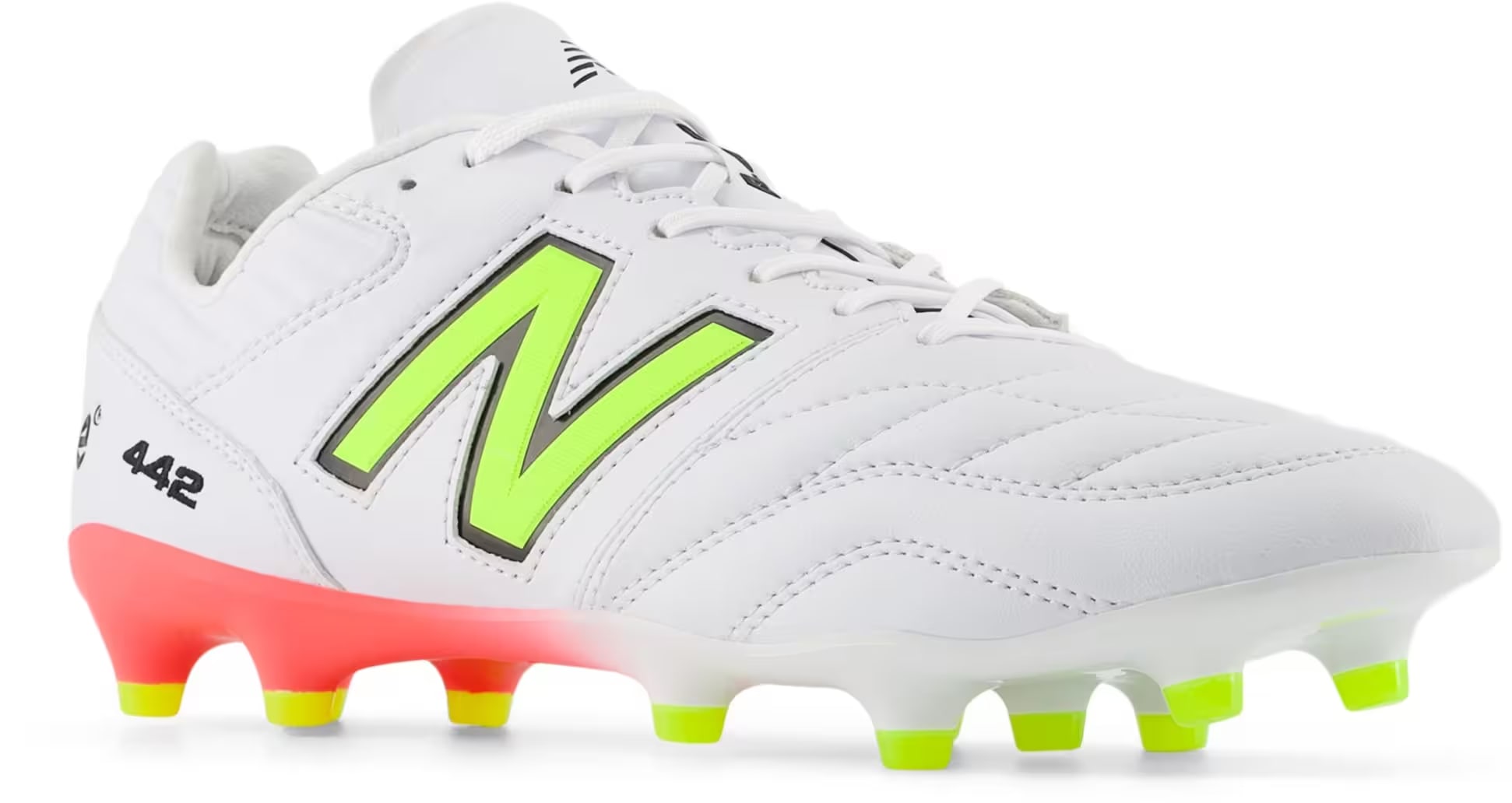 New Balance 442 Pro FG v2 White Energy Red Hi-Lite