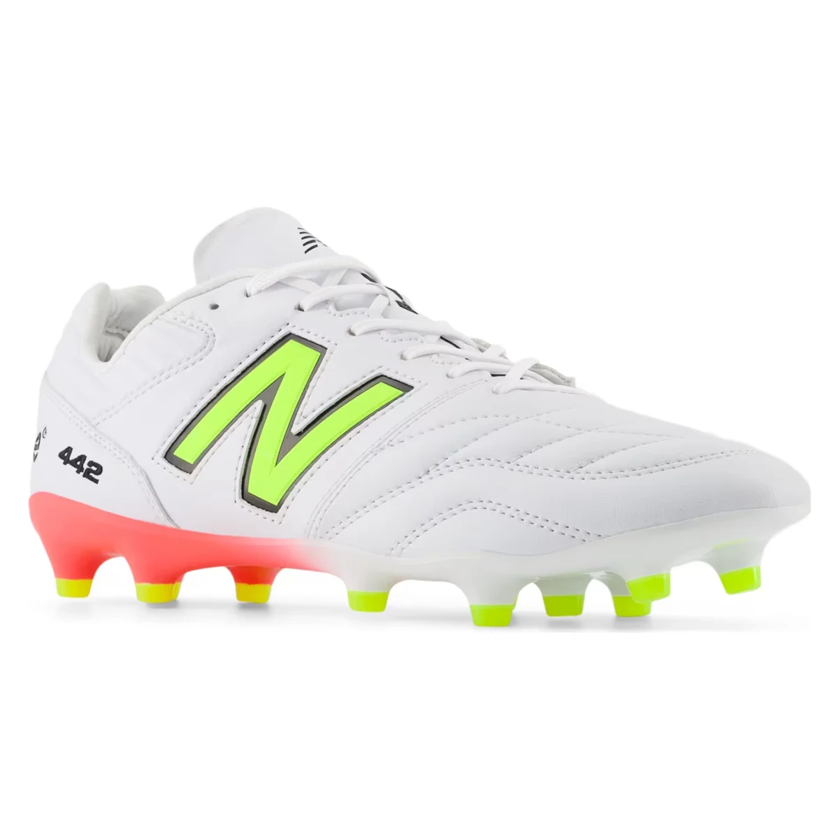 New Balance 442 Pro FG v2 White Energy Red Hi-Lite