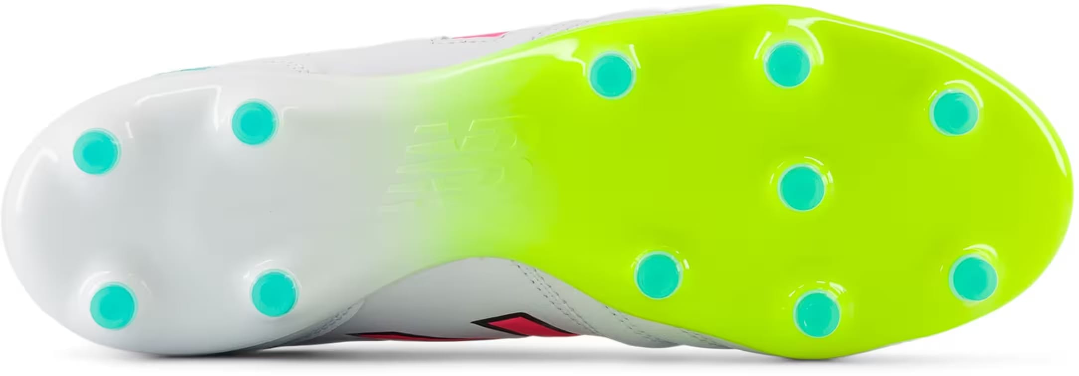 New Balance 442 Pro FG v2 White Hi-Lite Neon Pink