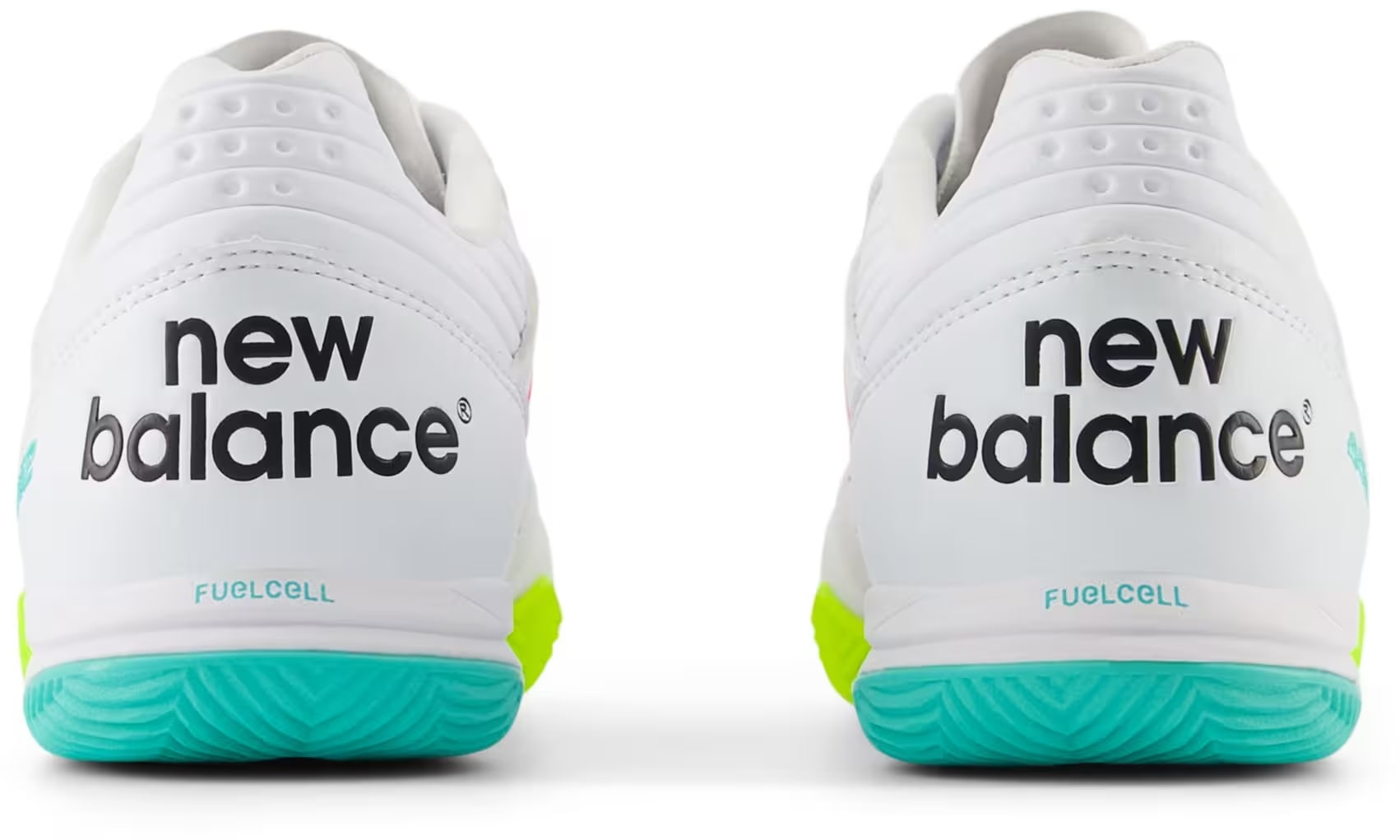 New Balance 442 Pro Indoor v2 White Hi-Lite Neon Pink