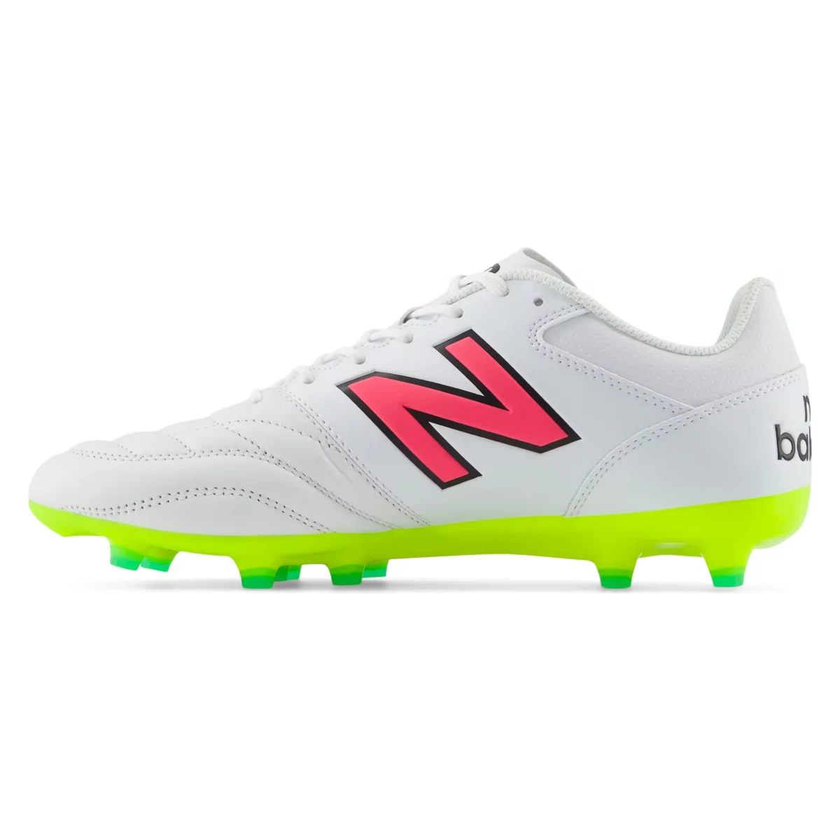New Balance 442 v2 Team FG White Hi-Lite Neon Pink