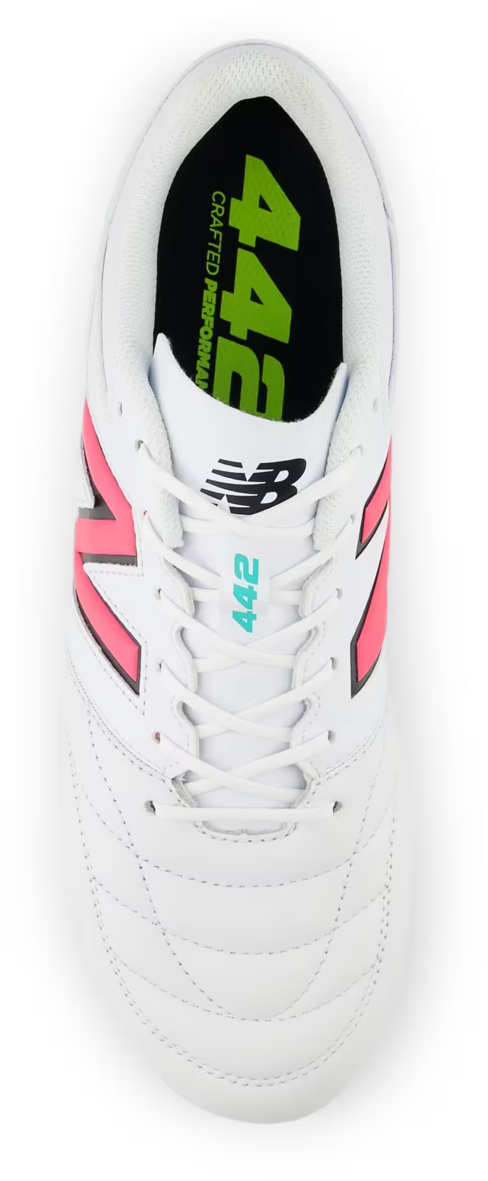 New Balance 442 v2 Team FG White Hi-Lite Neon Pink