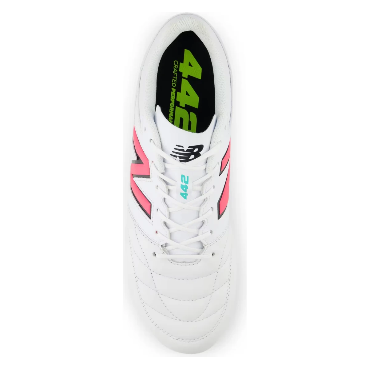 New Balance 442 v2 Team FG White Hi-Lite Neon Pink