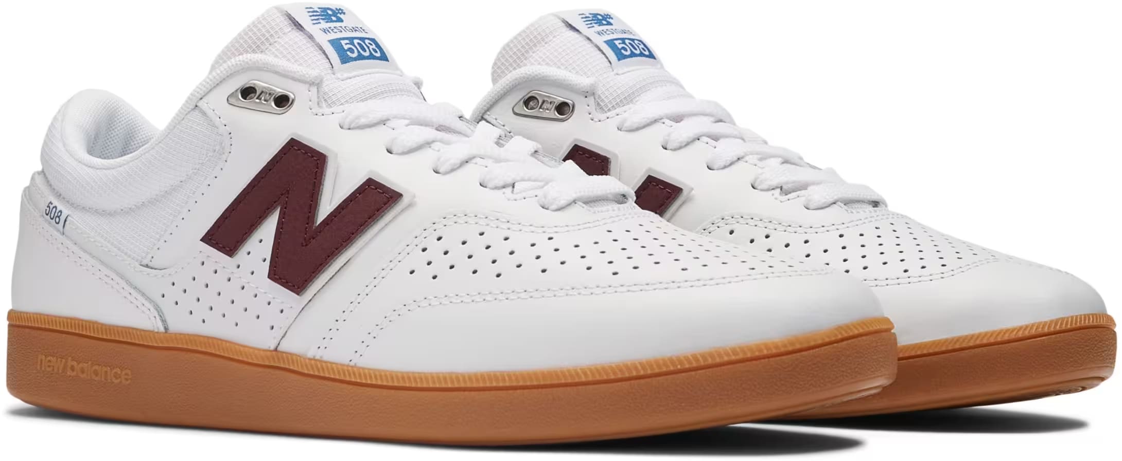 New Balance Numeric 508 Brandon Westgate White Burgundy