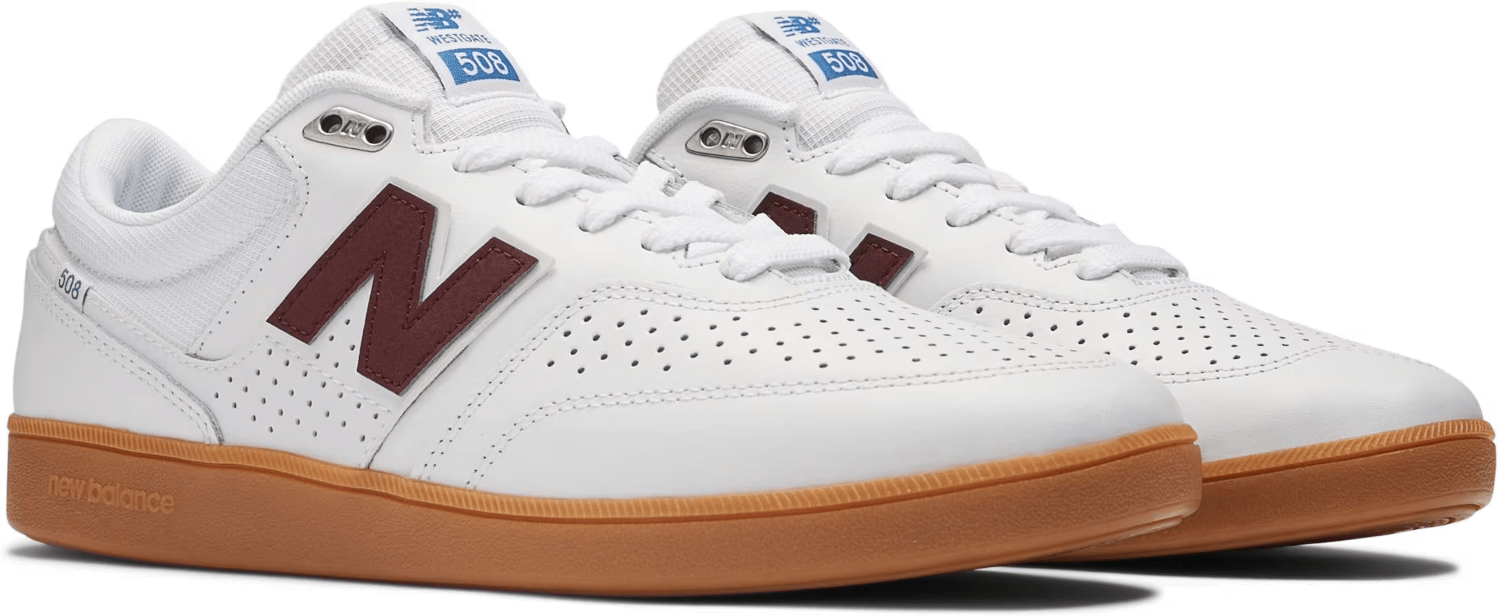 New Balance Numeric 508 Brandon Westgate White Burgundy