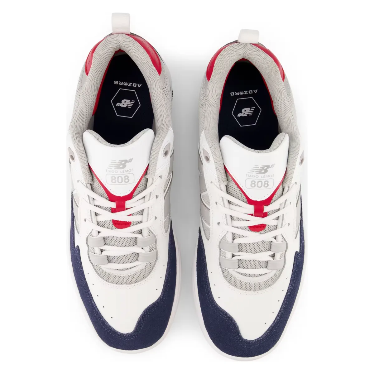 New Balance Numeric 808 Tiago Lemos White Grey Navy Red