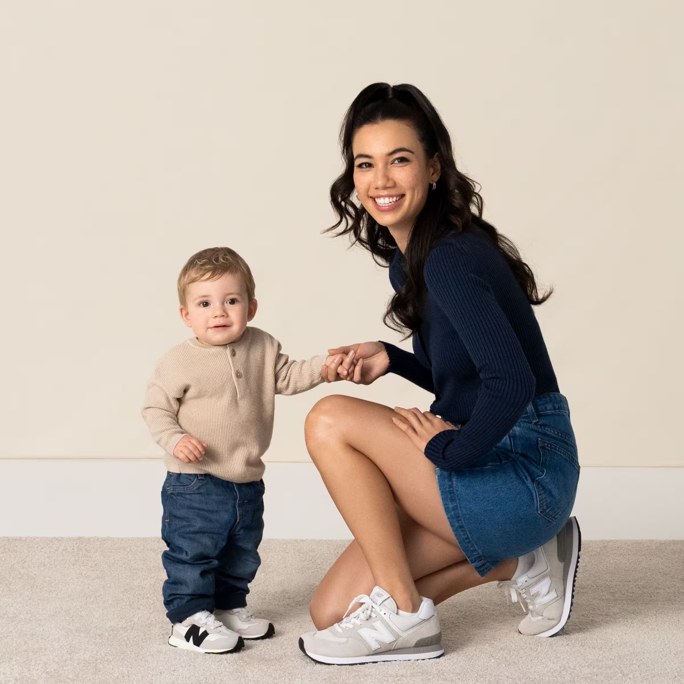 New Balance 327 Hook and Loop Silver Birch Black (TD)