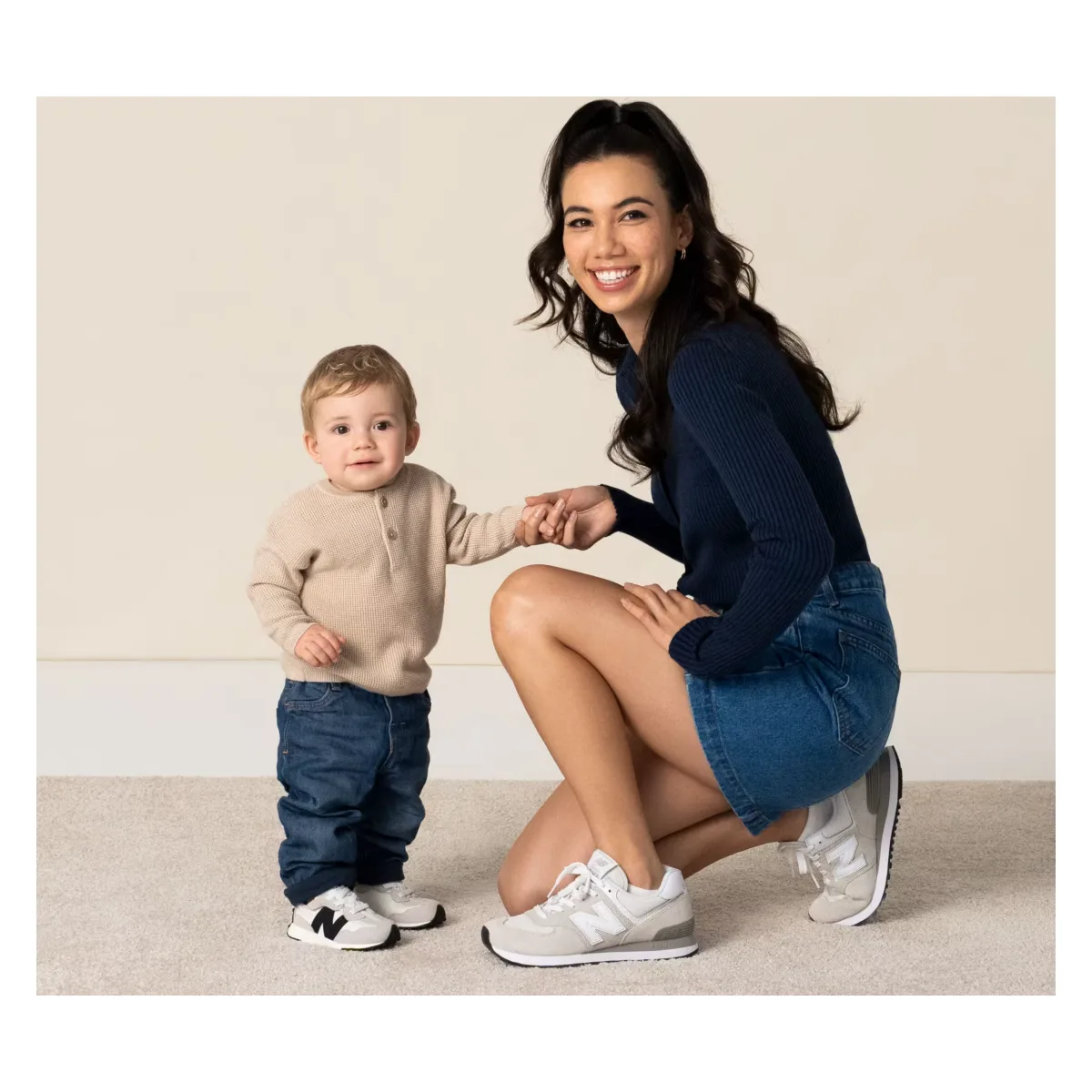 New Balance 327 Hook and Loop Silver Birch Black (TD)