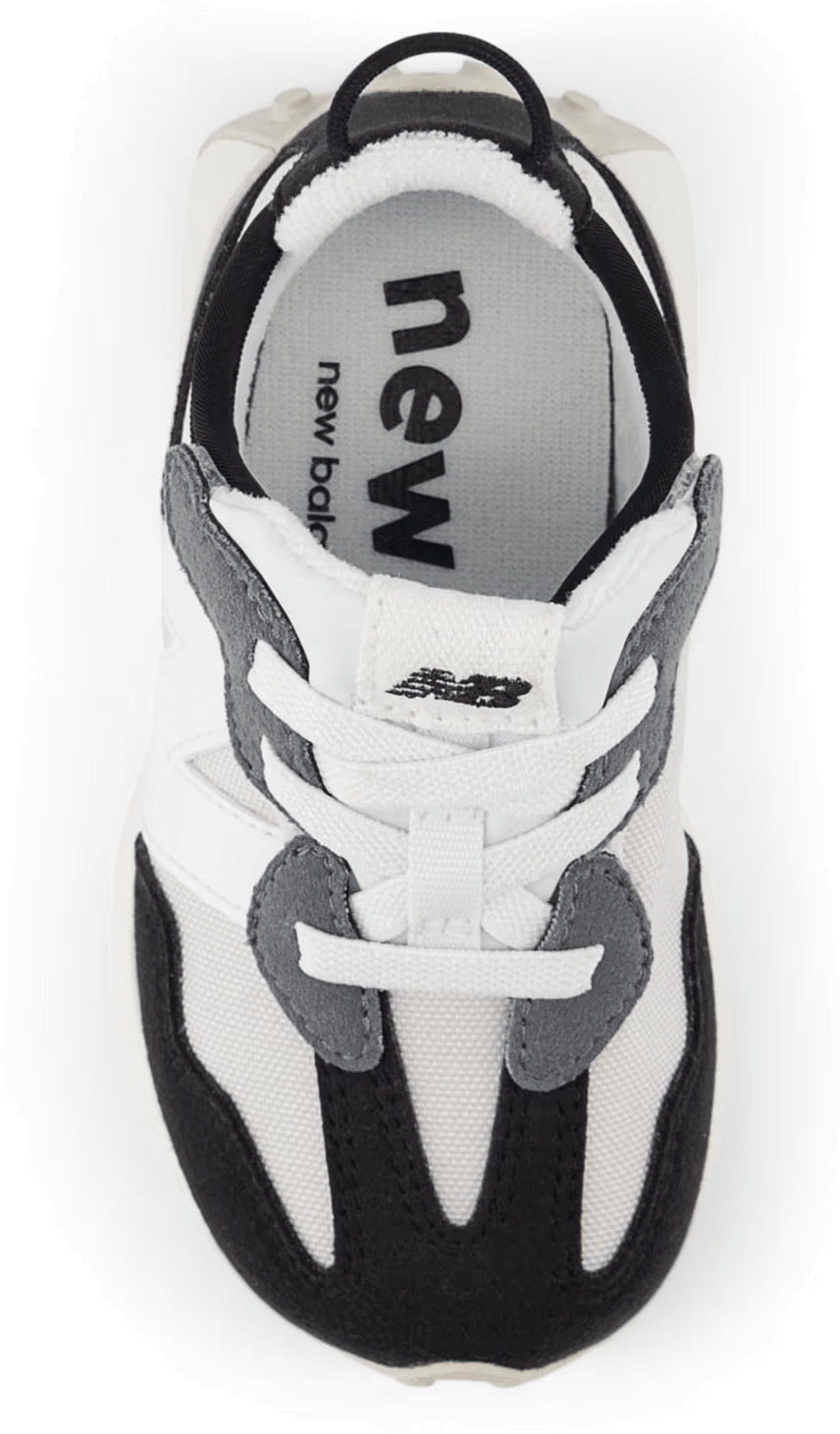 New Balance 327 Hook and Loop Grey Matter White Black (TD)