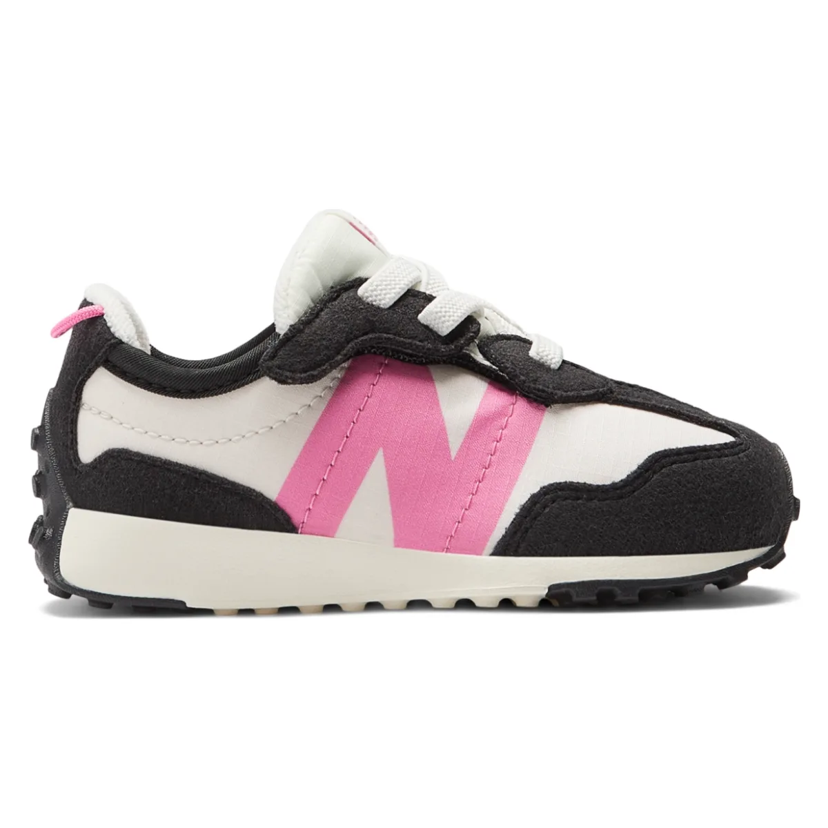 New Balance 327 Hook and Loop Black Real Pink (TD)