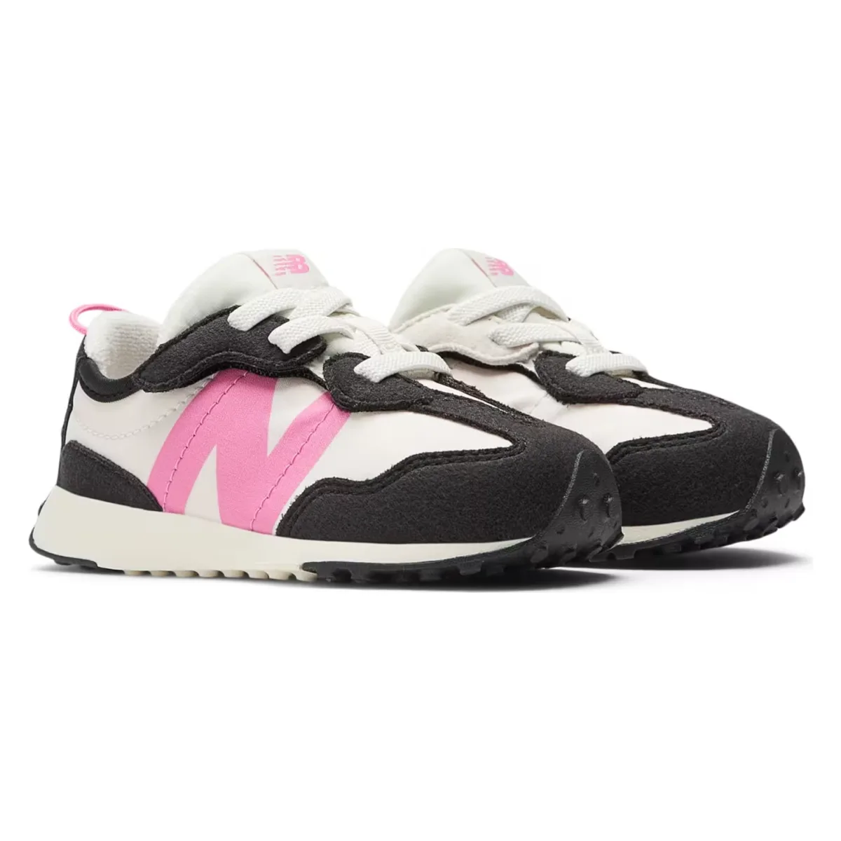New Balance 327 Hook and Loop Black Real Pink (TD)