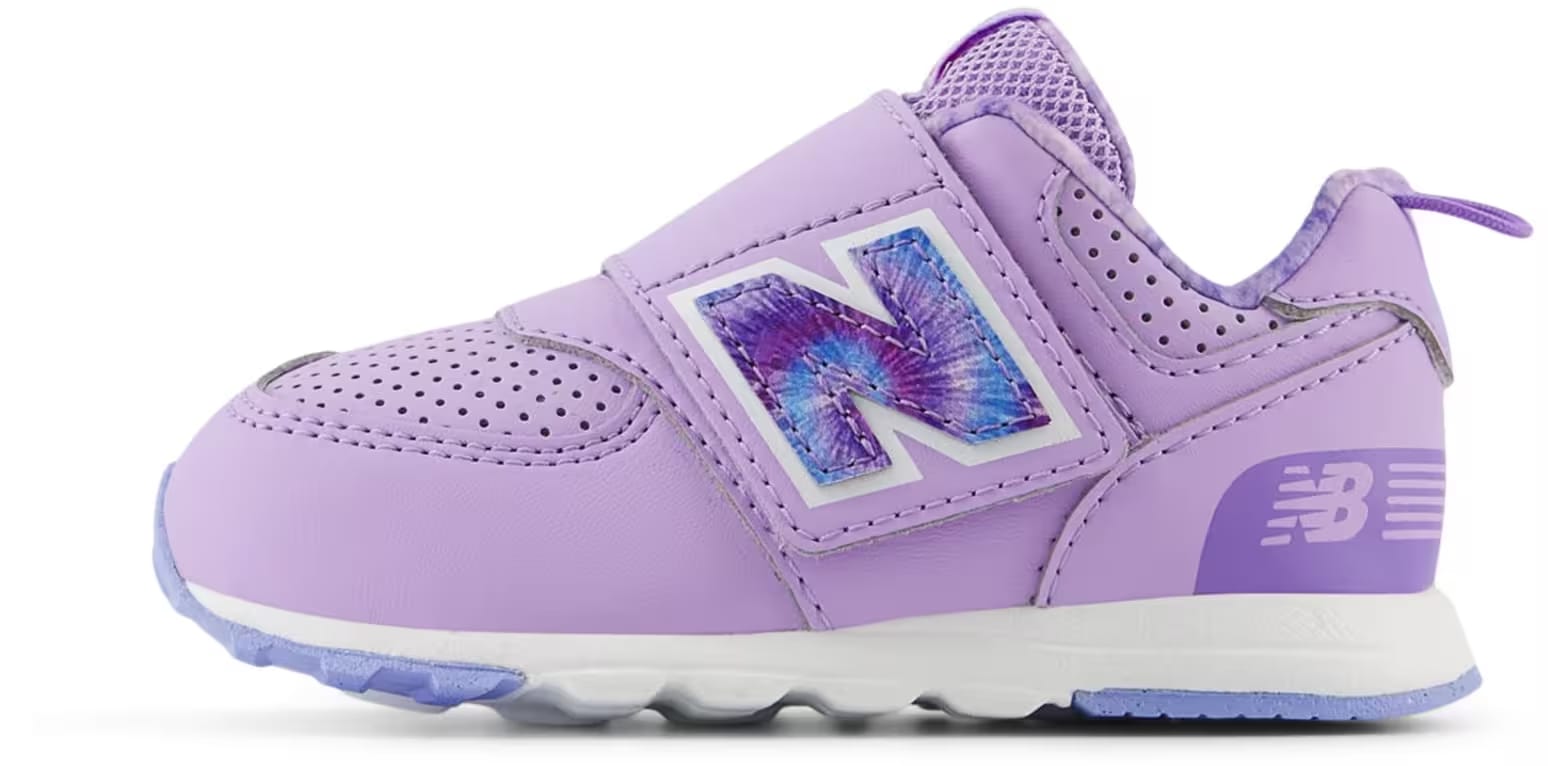New Balance 574 Hook and Loop Lilac Glo Electric Sky Tie-Dye (TD)