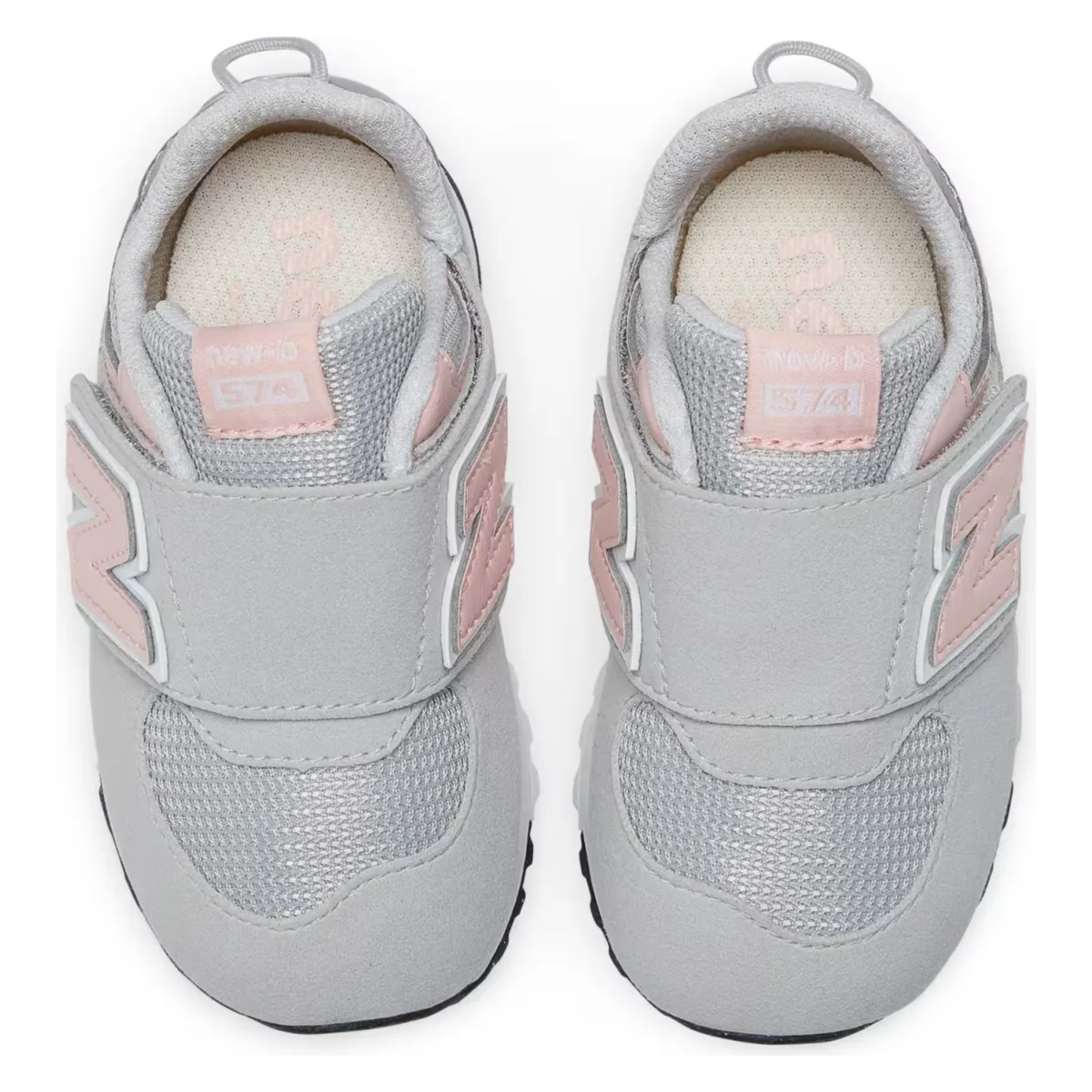 New Balance 574 Hook and Loop Rain Cloud Pink Haze (TD)