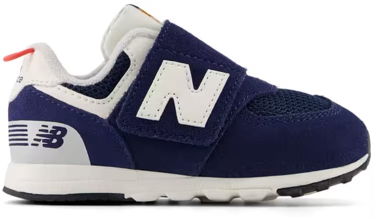 New Balance 574 Hook and Loop NB Navy Blast Red (TD)