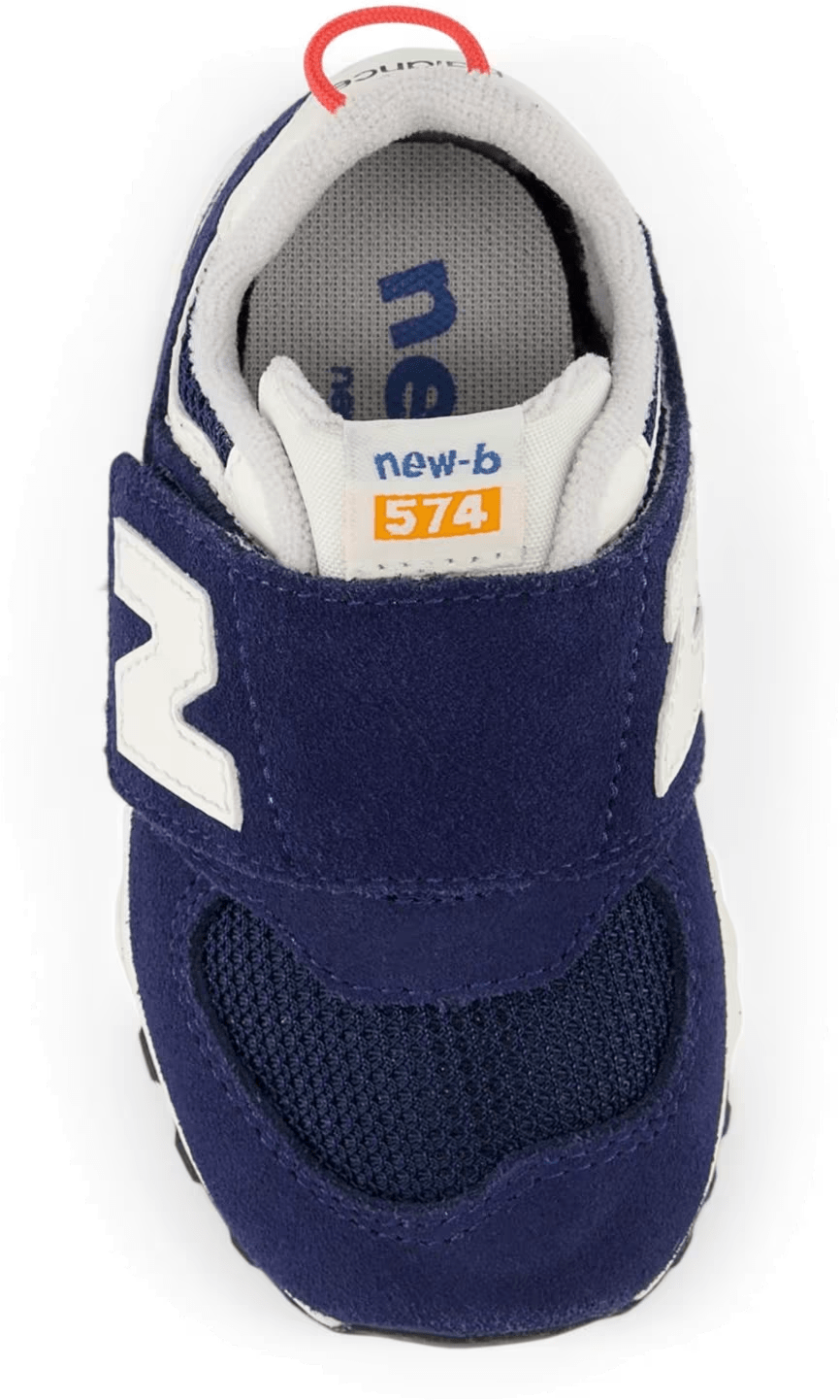 New Balance 574 Hook and Loop NB Navy Blast Red (TD)