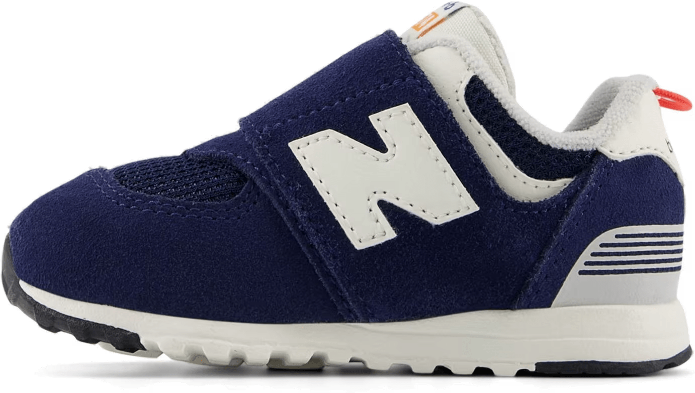 New Balance 574 Hook and Loop NB Navy Blast Red (TD)