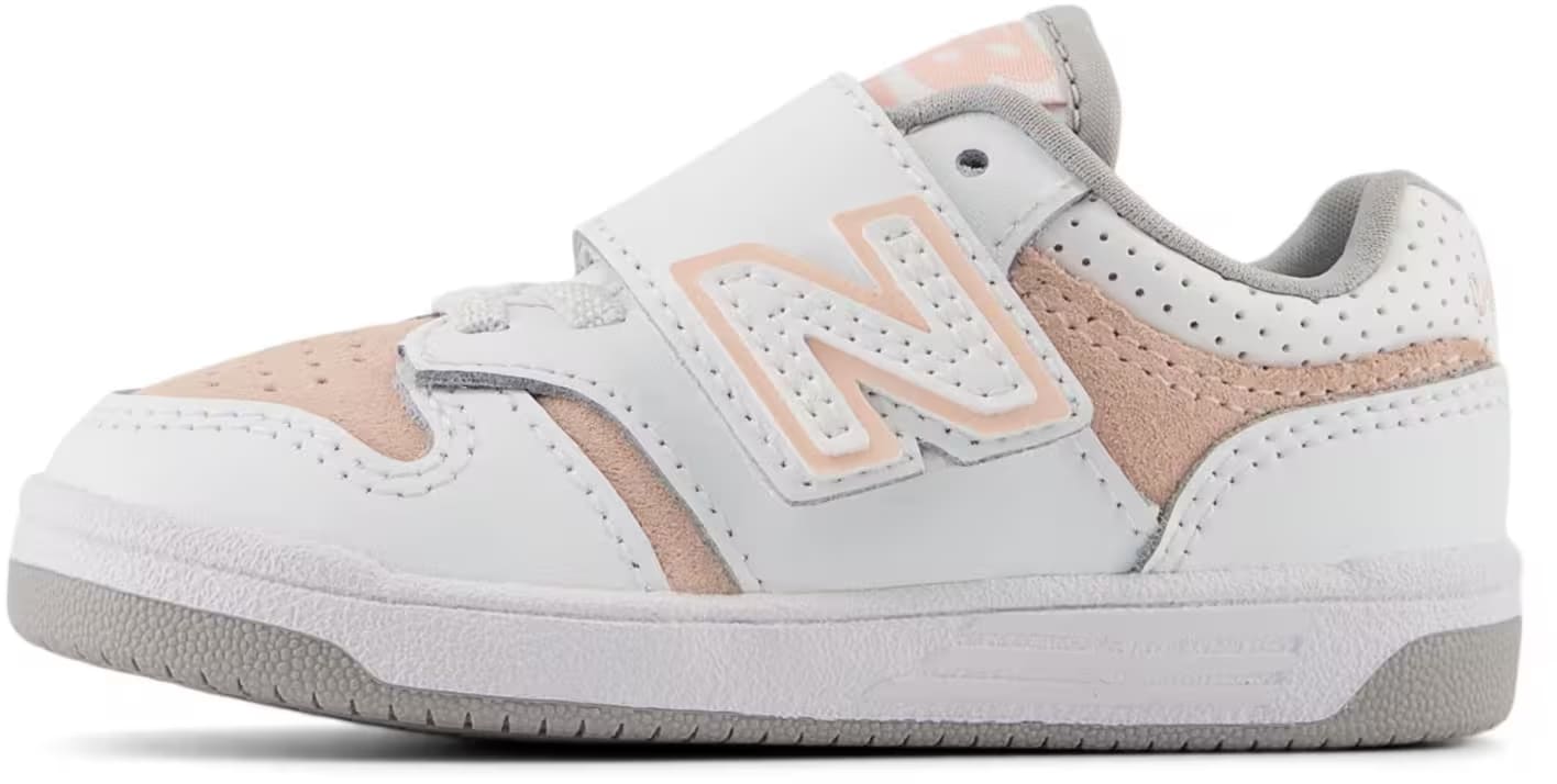 New Balance 480 Hook and Loop White Pink Haze (TD)