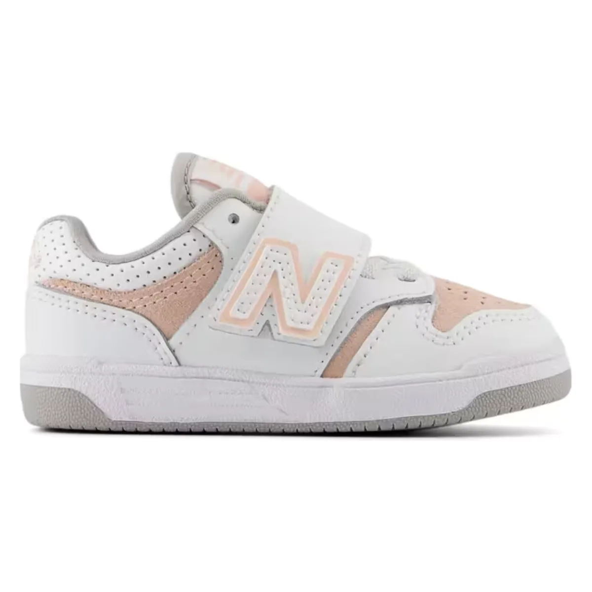 New Balance 480 Hook and Loop White Pink Haze (TD)