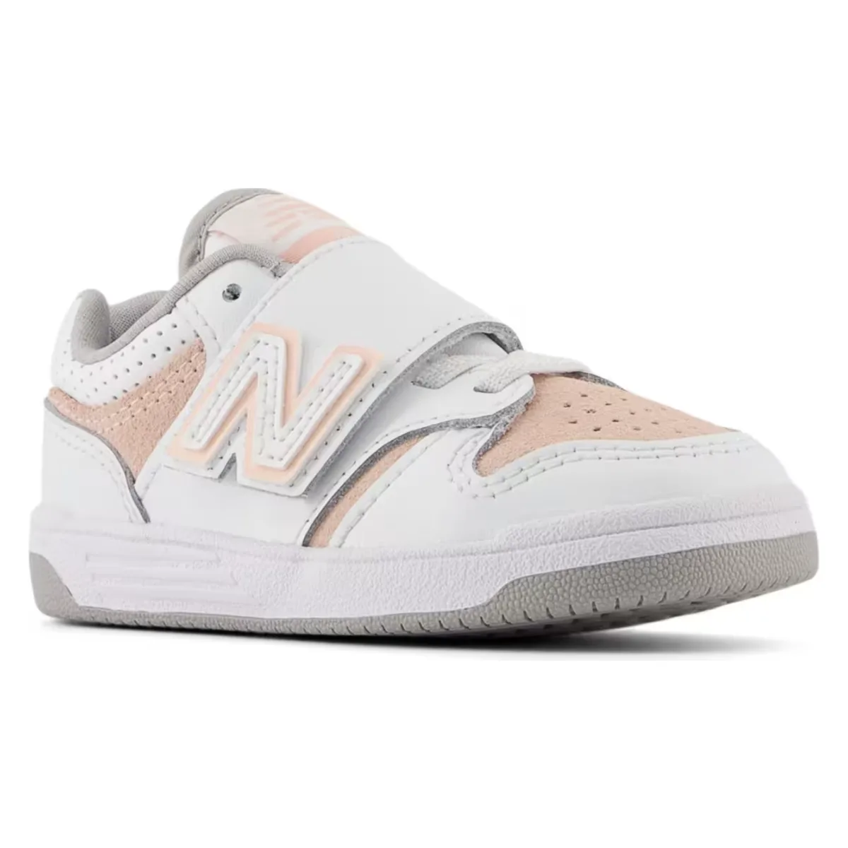 New Balance 480 Hook and Loop White Pink Haze (TD)